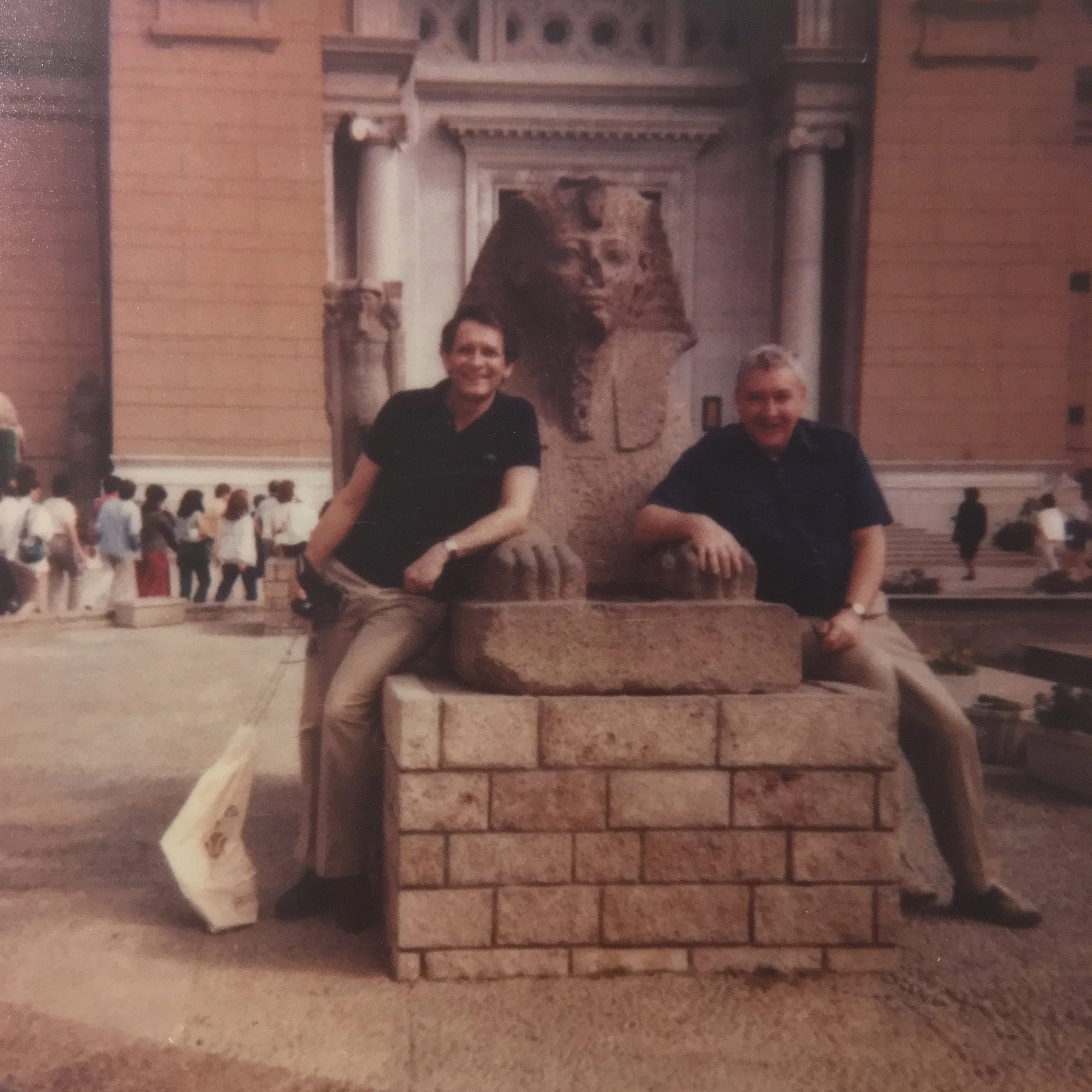 Paul Reisch and Bret Adams in Egypt. Date unknown.