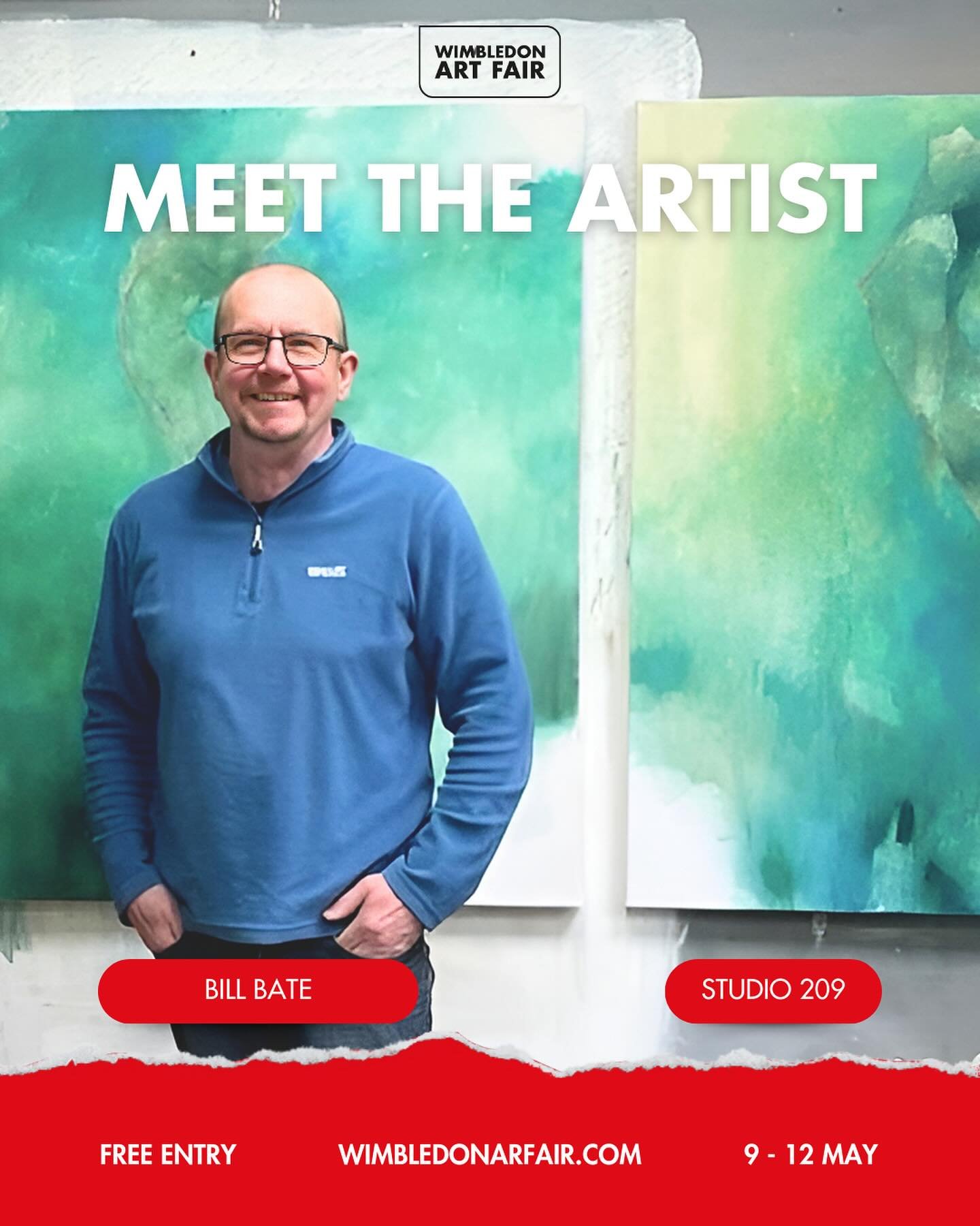Meet Bill Bate | Studio 209 🔴

Step into the world of @bill.bate, where the human form comes alive in vibrant hues and emotive brushstrokes. 🖌️

Born in Liverpool in 1962 and a graduate in Fine Art from the Central School of Art and Design, Bill Ba