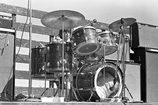 Ron Polte's son, Jeremy, on drums