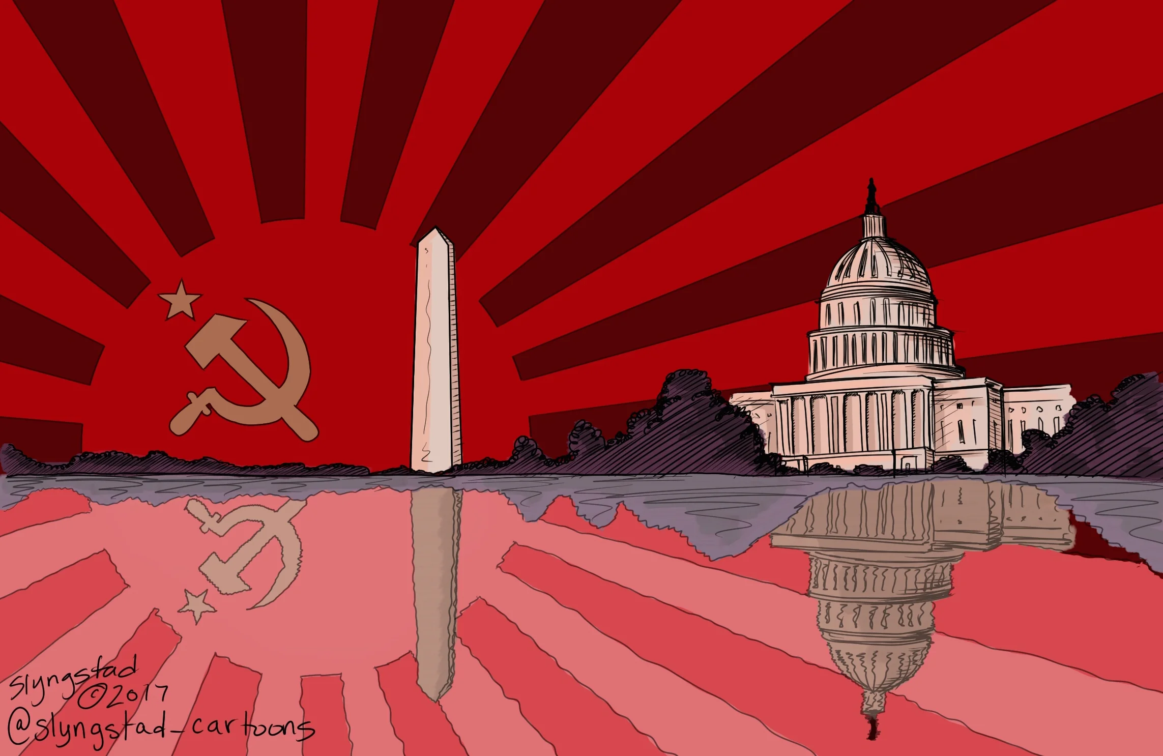 Red Dawn Over DC