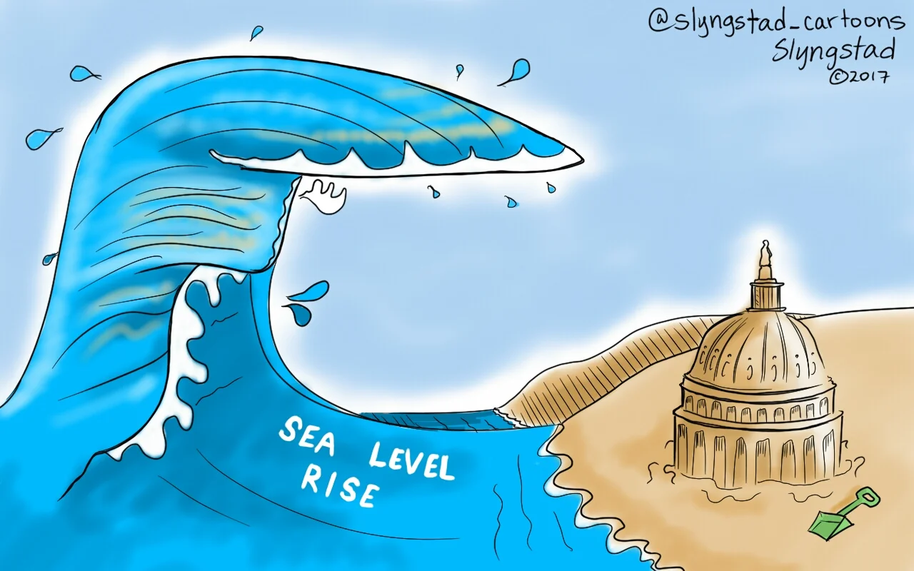 Trump Hair Sea Level Rise