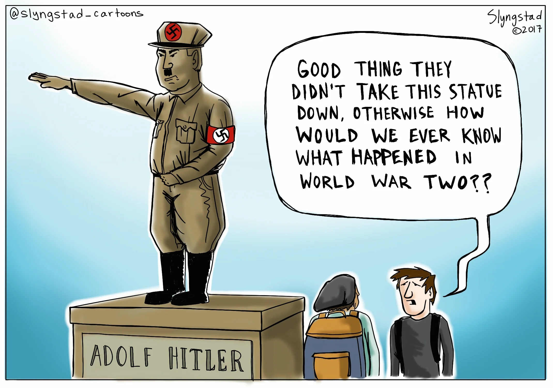 Hitler/Confederate Statue