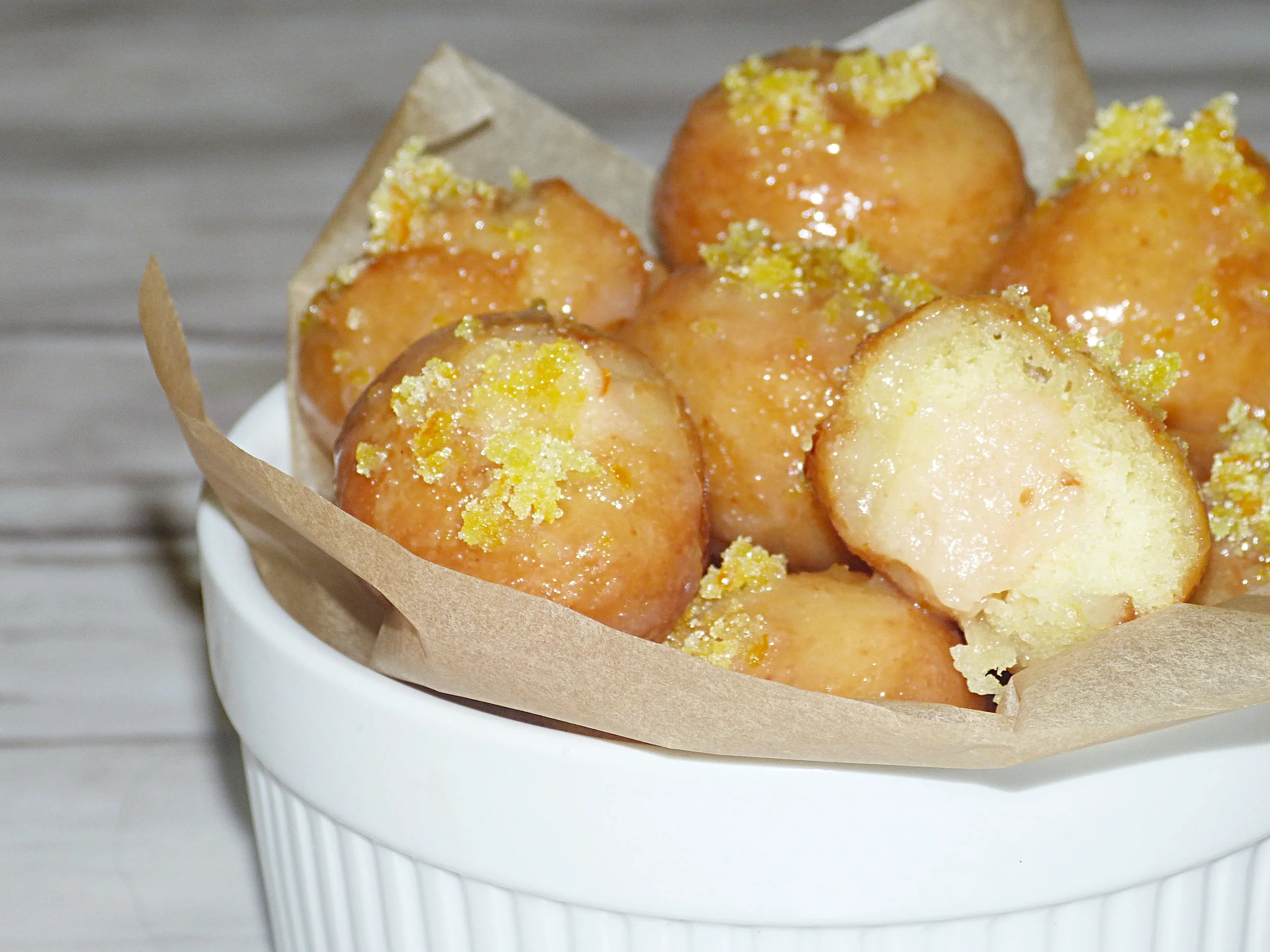 Blood Orange Brioche Doughnuts