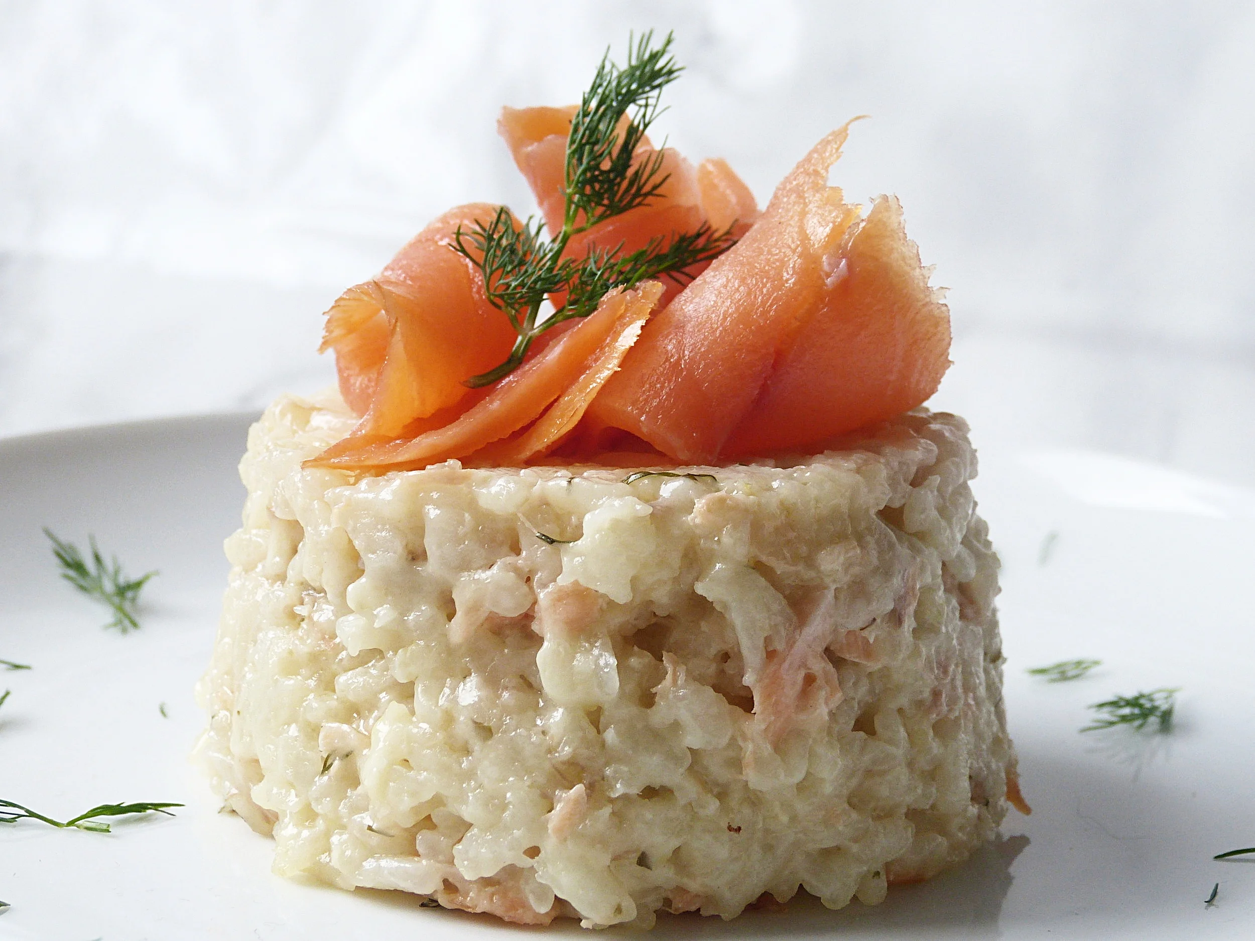 Salmon Gruyere Risotto