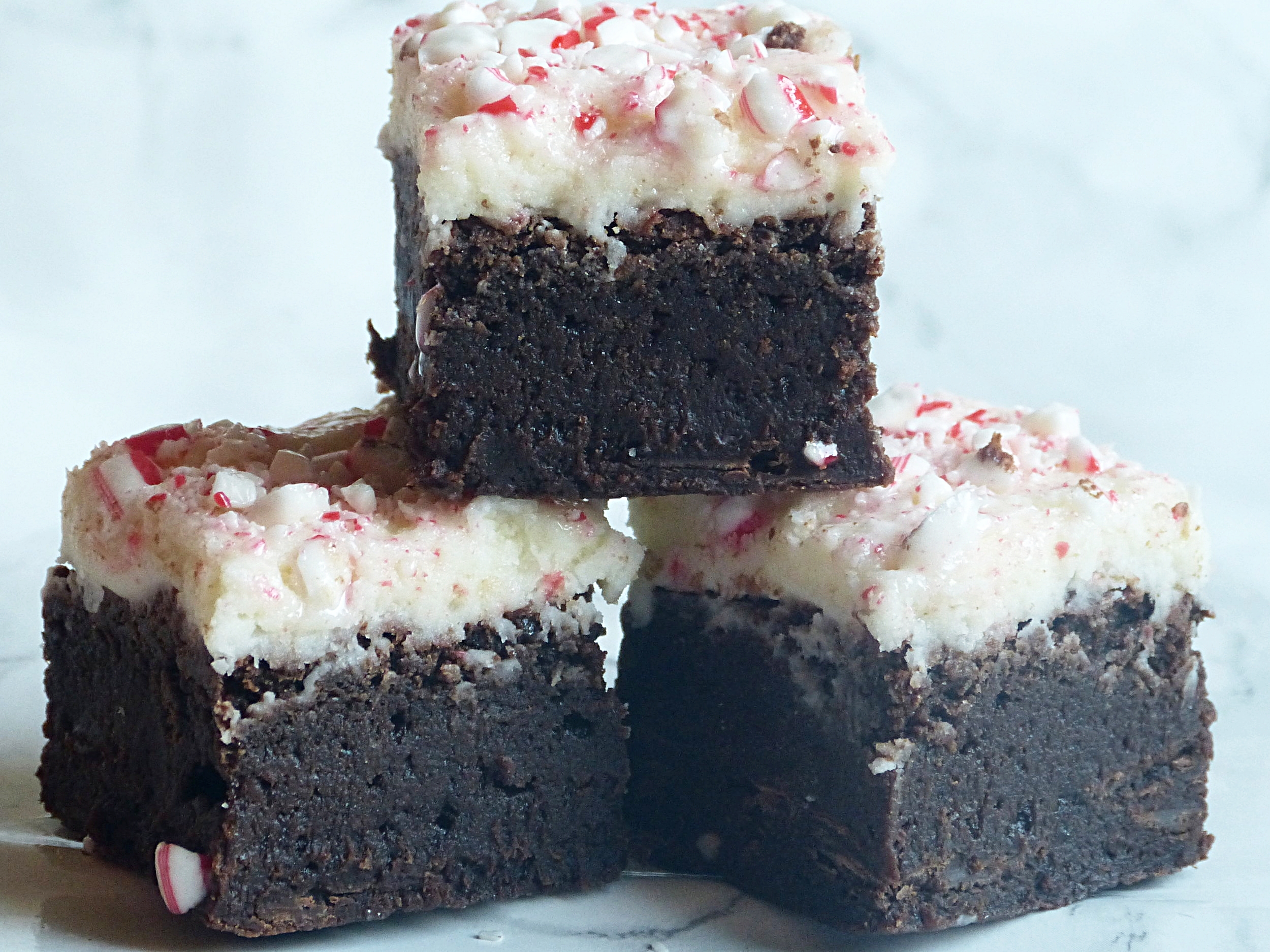 Peppermint Bark Brownies