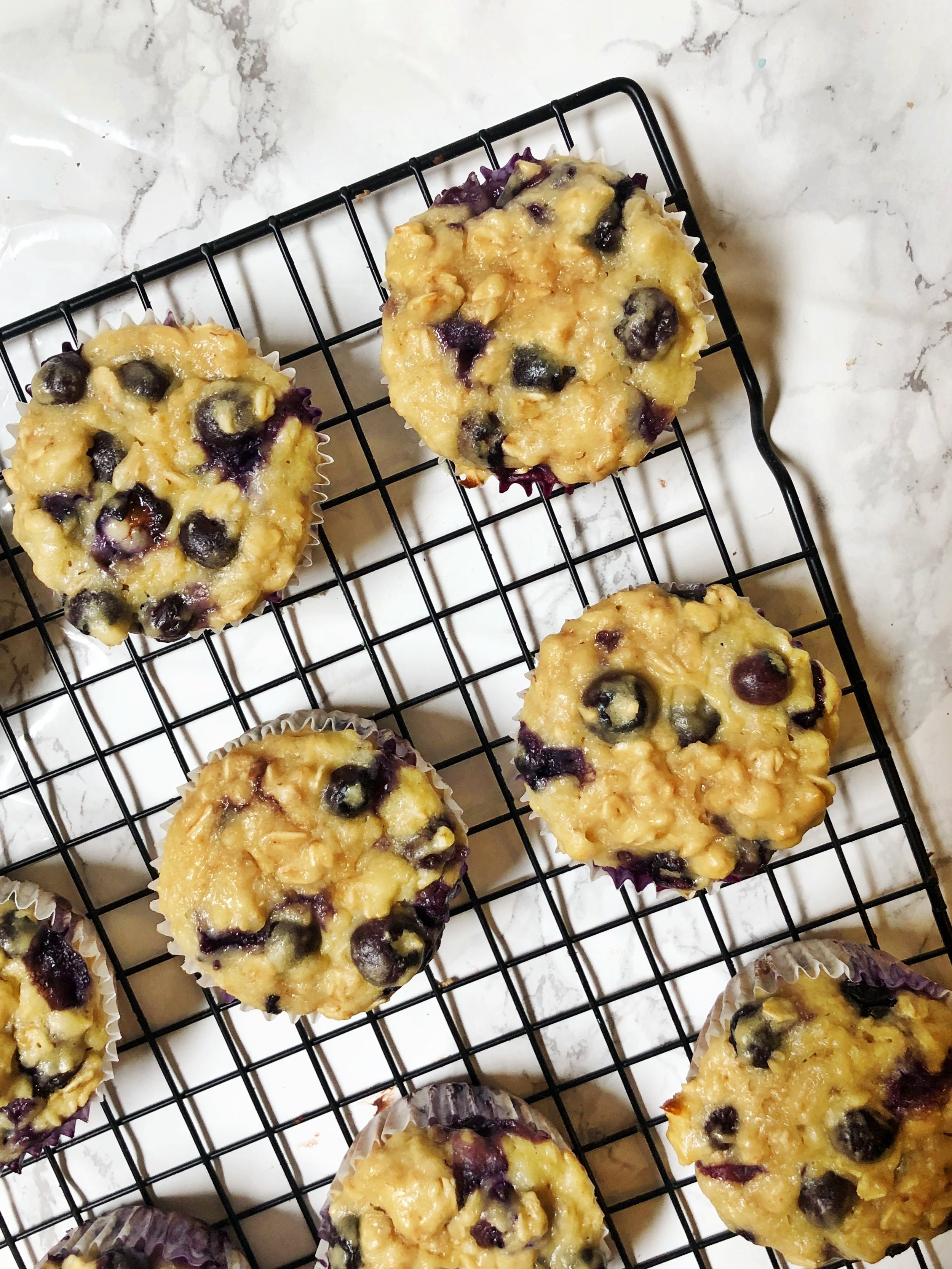Greek Yogurt Blueberry Muffins