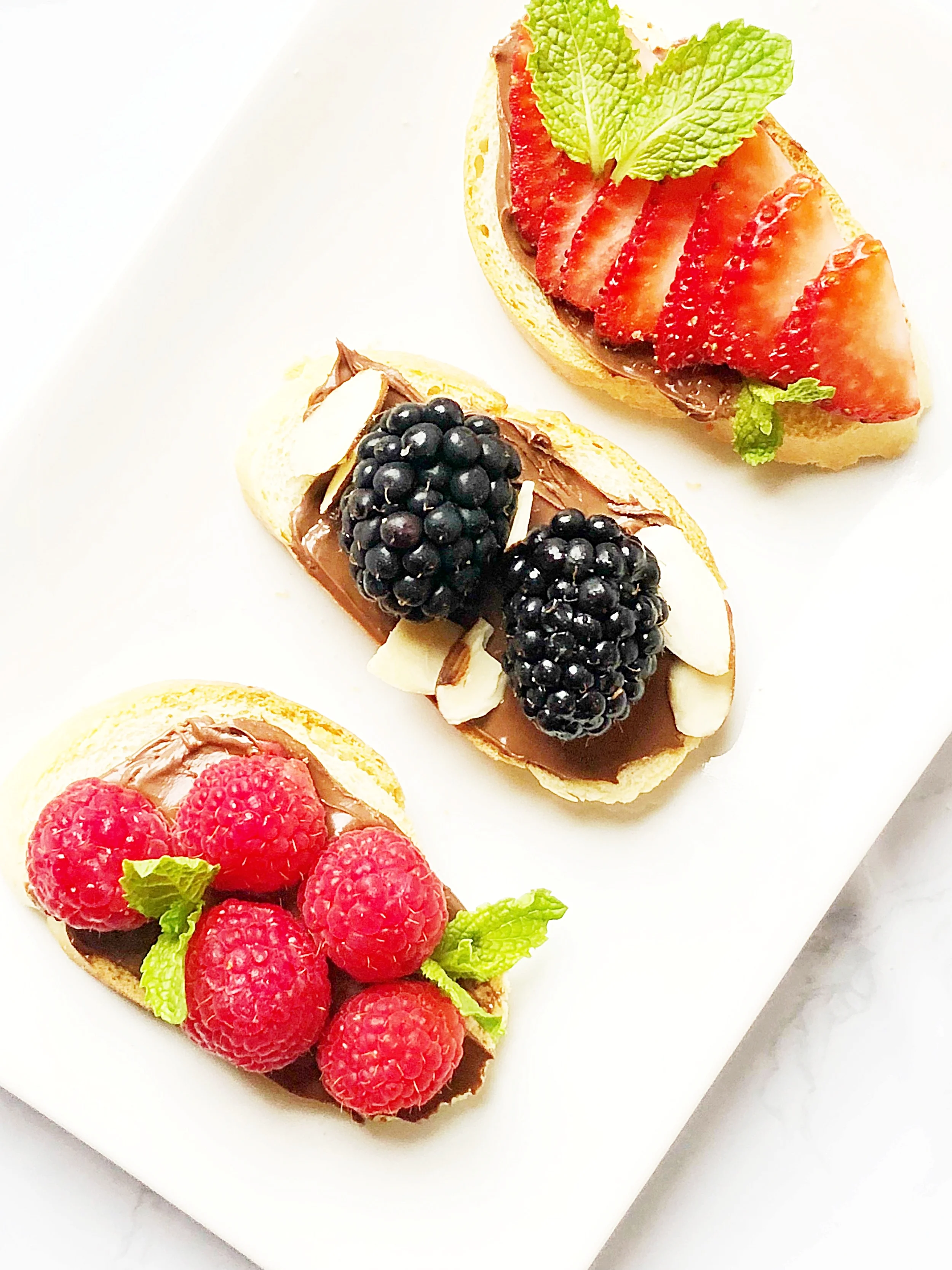 Nutella Berry Bruschetta
