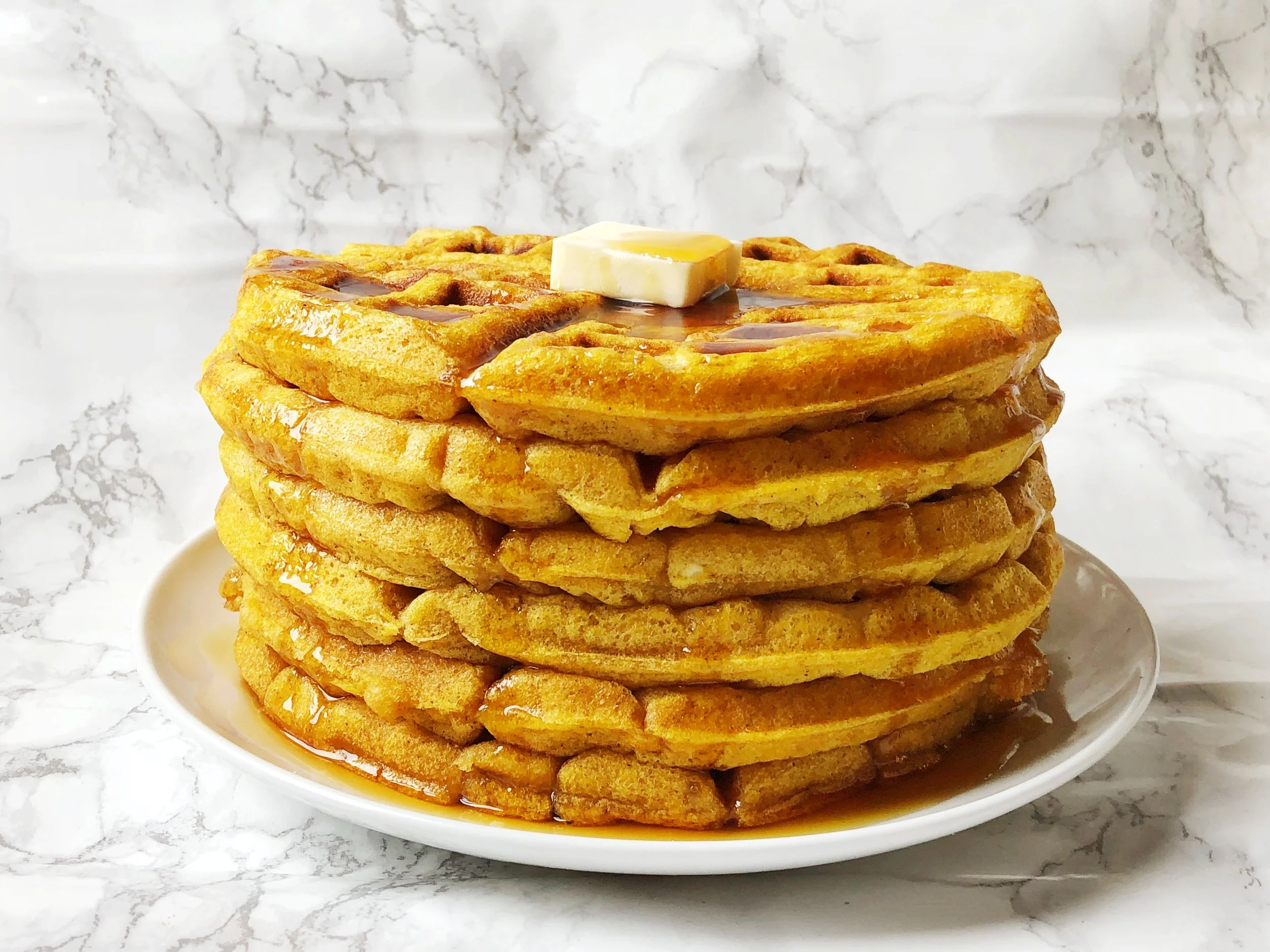 Pumpkin Spice Waffles