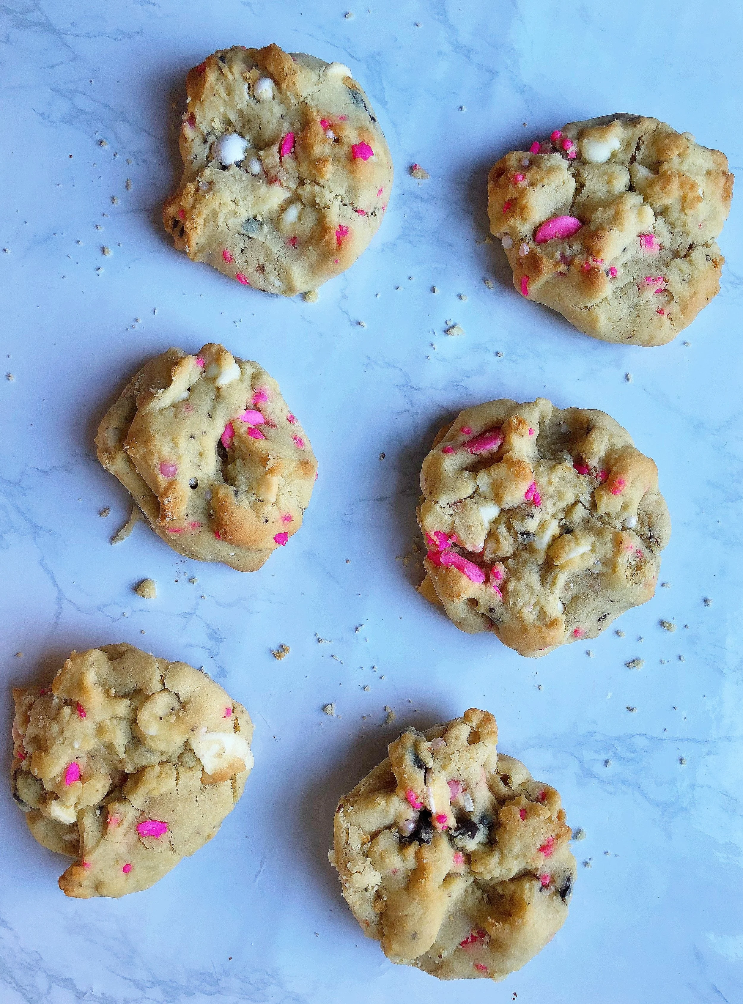 Pink Birthday Cake Cookies