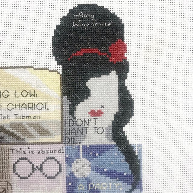 CaCaw Pastel Goth Cross Stitch Pattern PDF Fiber Arts Art
