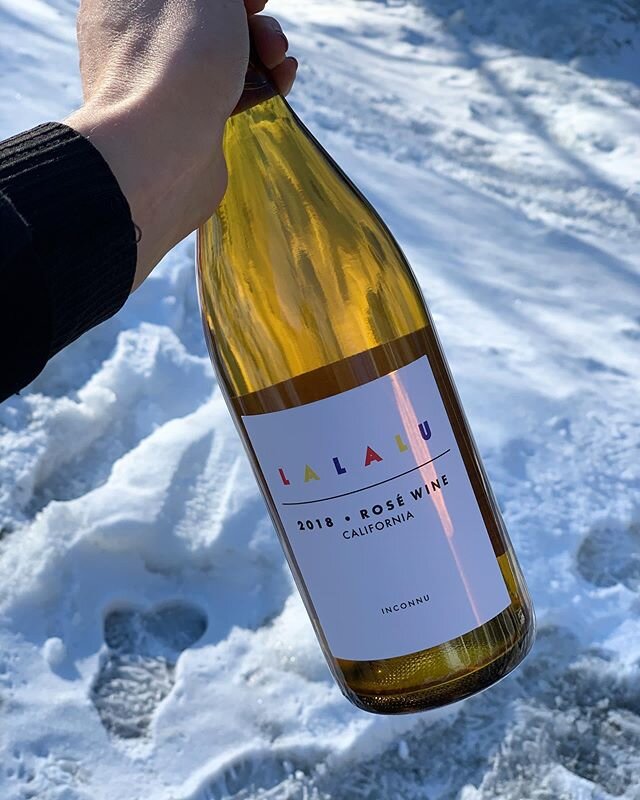 These scary times call for a wine that&rsquo;s opposite of scary... drink something that will lift you up and remind you of sunnier days. Might we suggest this delicious LaLaLu ros&eacute; from @inconnuwine in California? It was definitely one of the