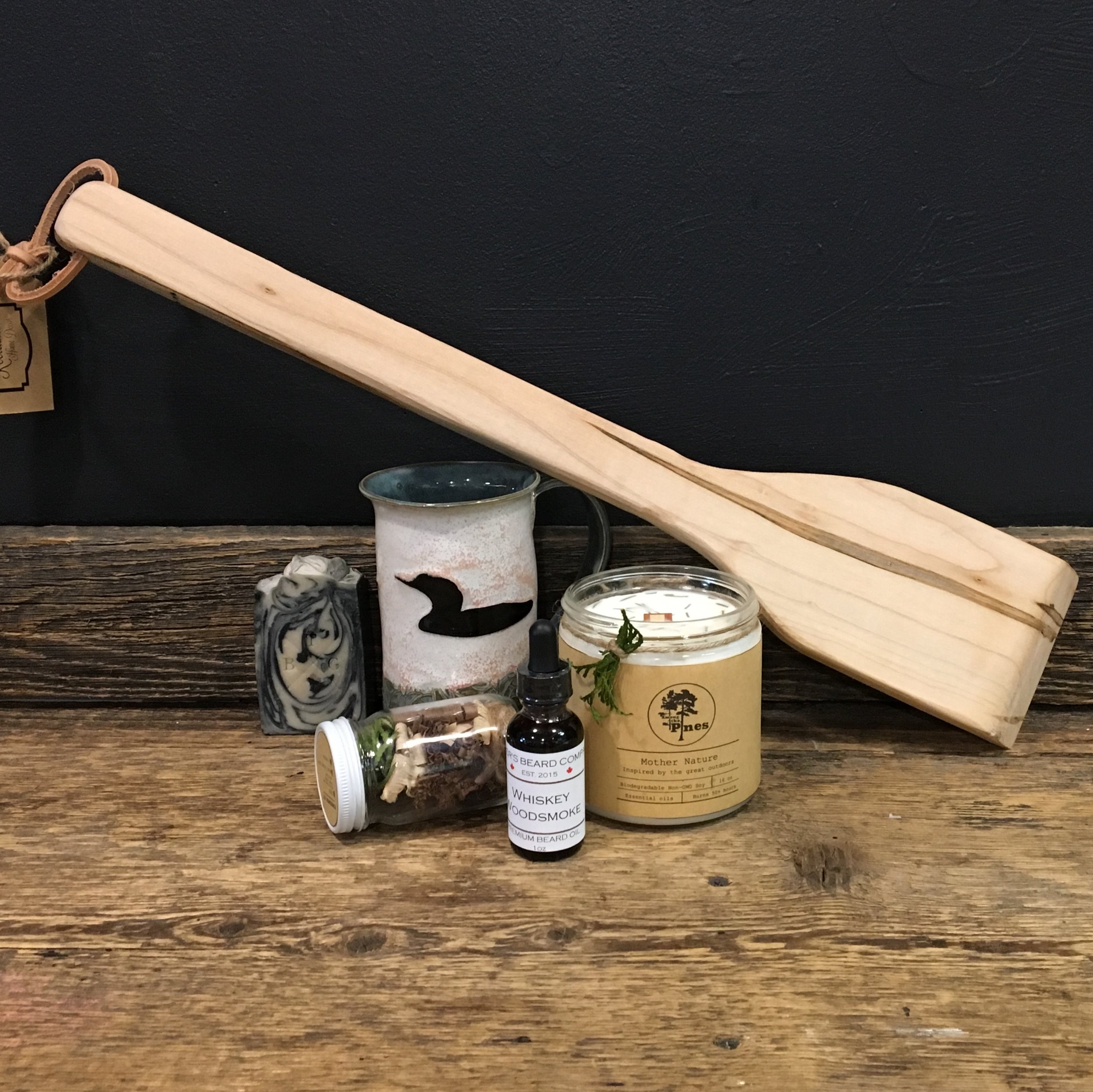 Wooden BBQ Scraper by Critically Reclaimed • Soap + Beard Oil by Topher's B eard Co.