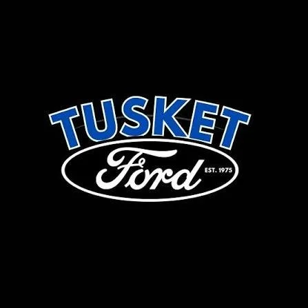 Tusked Ford logo with blue and white text on a black background.