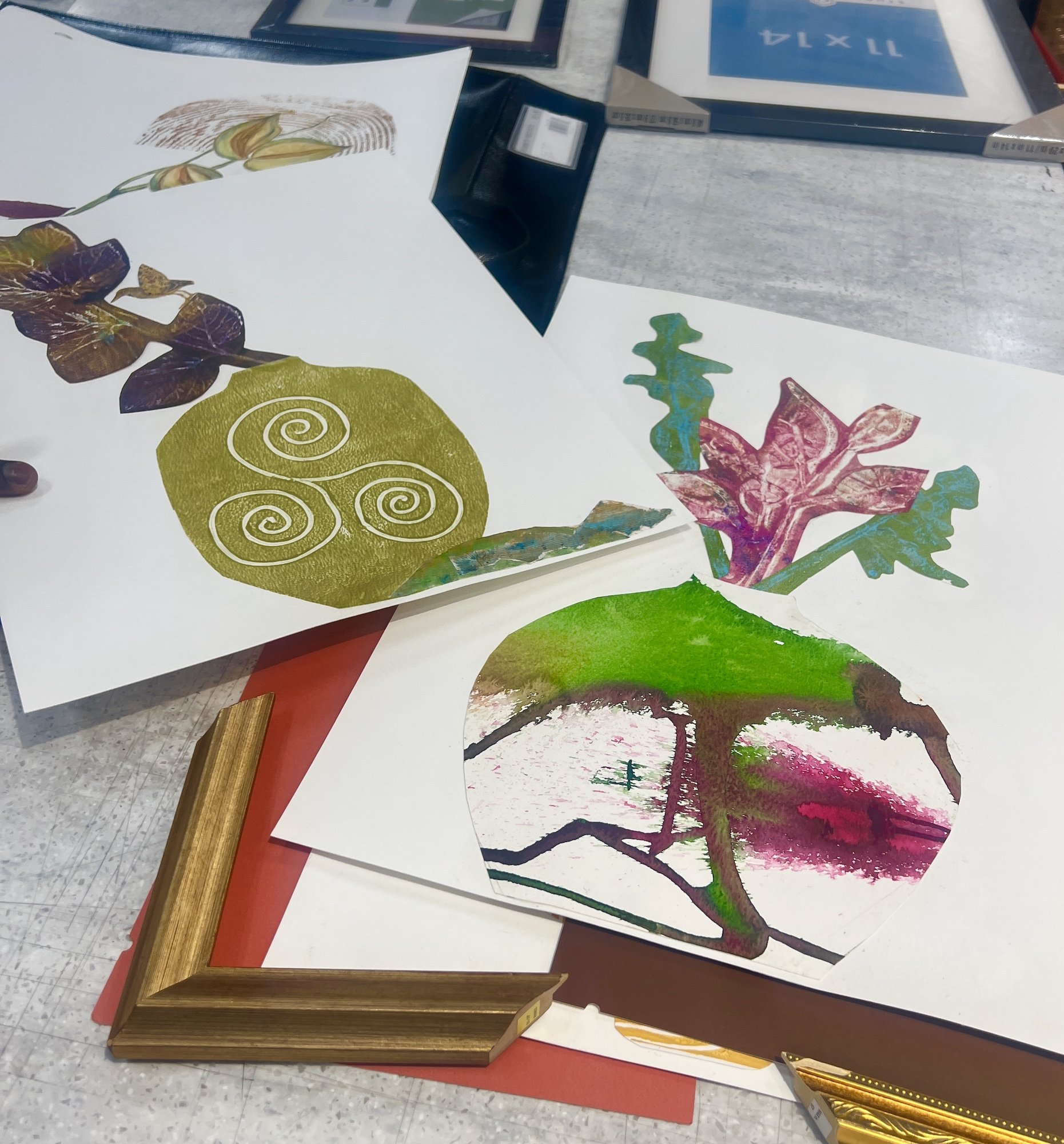 Botanical Vessels Collage Series