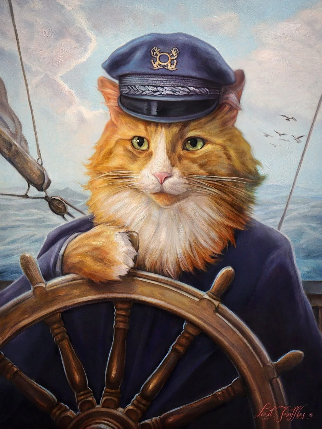 Archie, sailing through the open waters of our hearts!
No rough seas here, only smoooth sailing. 🛥️💘🌊

Happy #internationalcatday 😎

#felineart #catportrait #petportraitsofinstagram #petportraiture #catcation #cats_of_instagram #catart #petoilpai