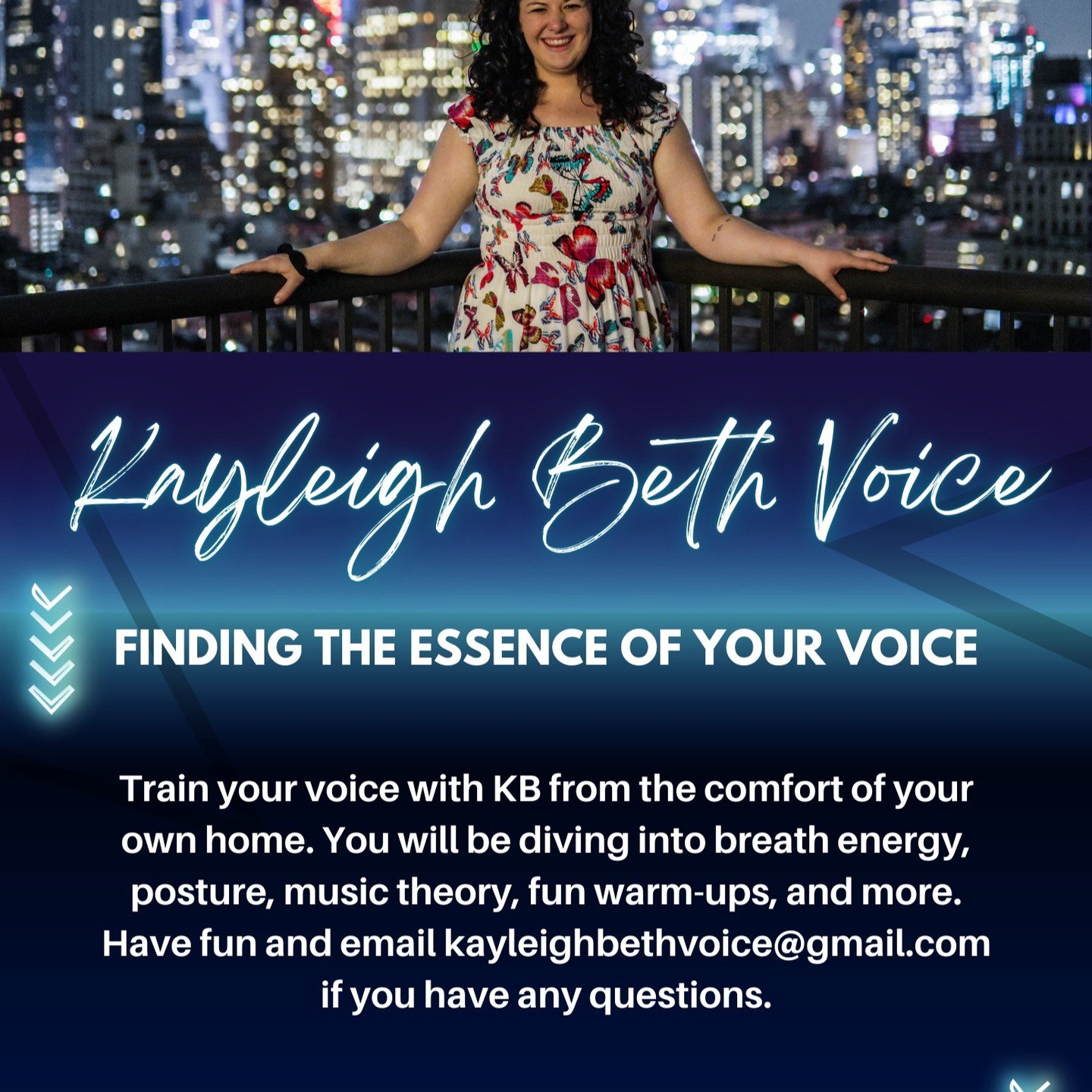 This girl. One phenomenal singing coach who has helped me so much. She's brilliant, empathic, sensitive, and always uplifting and encouraging. I'm a big fan. All the stars, highly recommend! @kayleighbethvoice