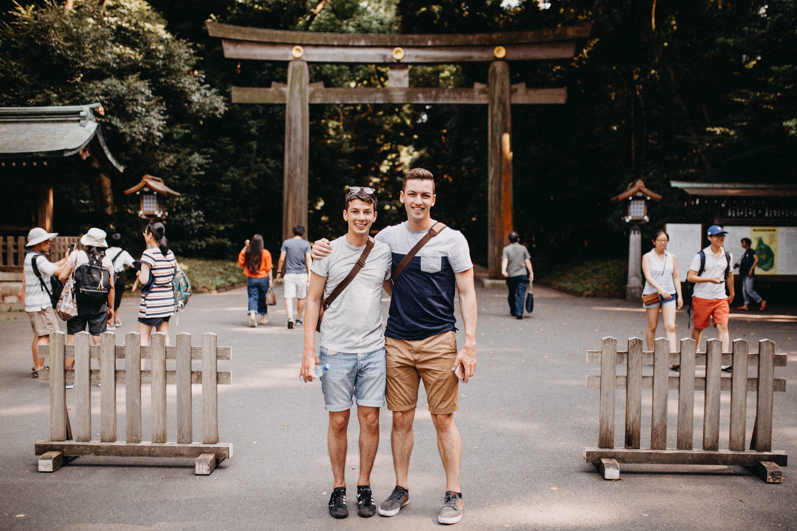 gay husbands backpackers in Yoyogi park Tokyo Japan