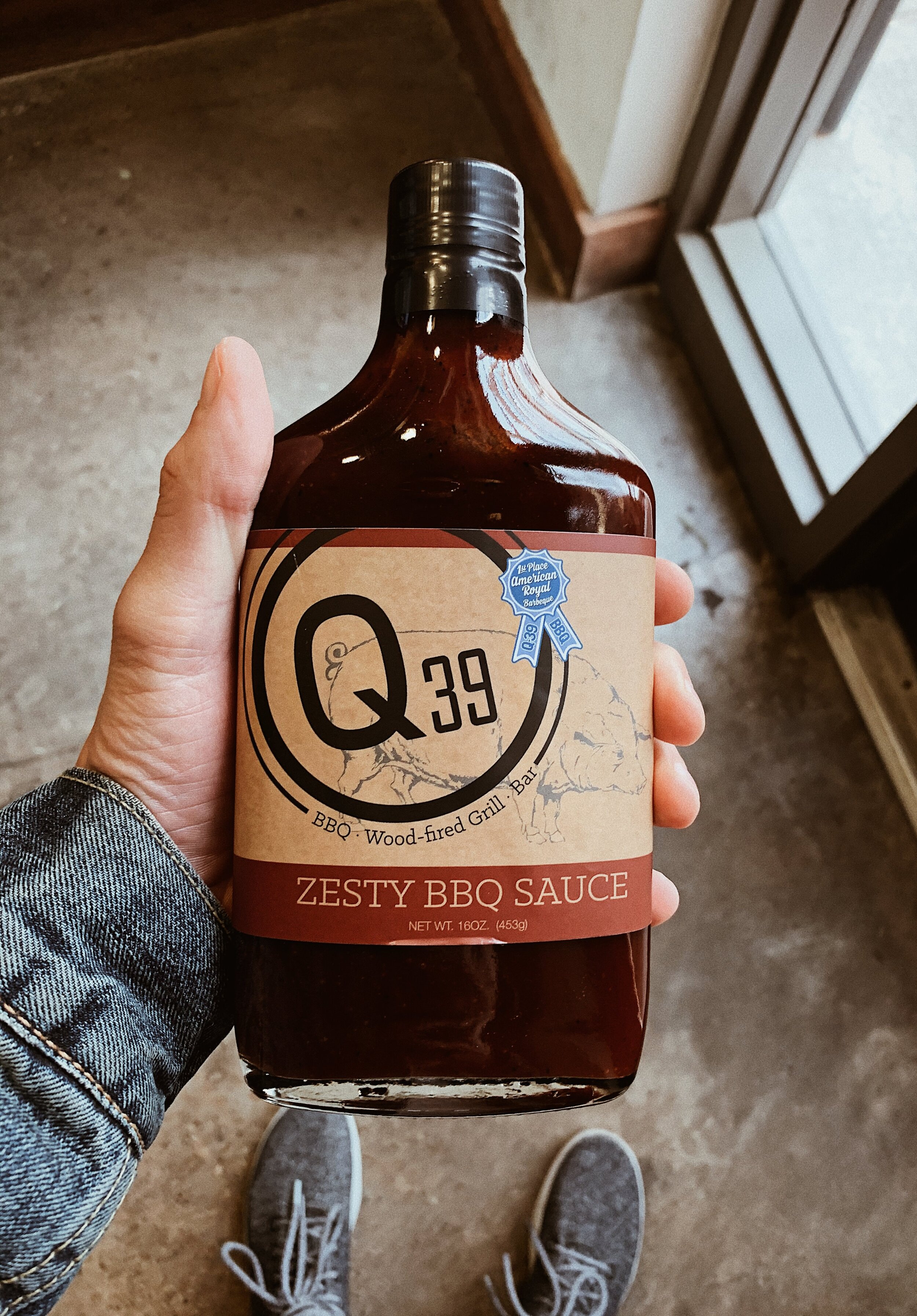 bottle of Q39 BBQ sauce Kansas City.JPG