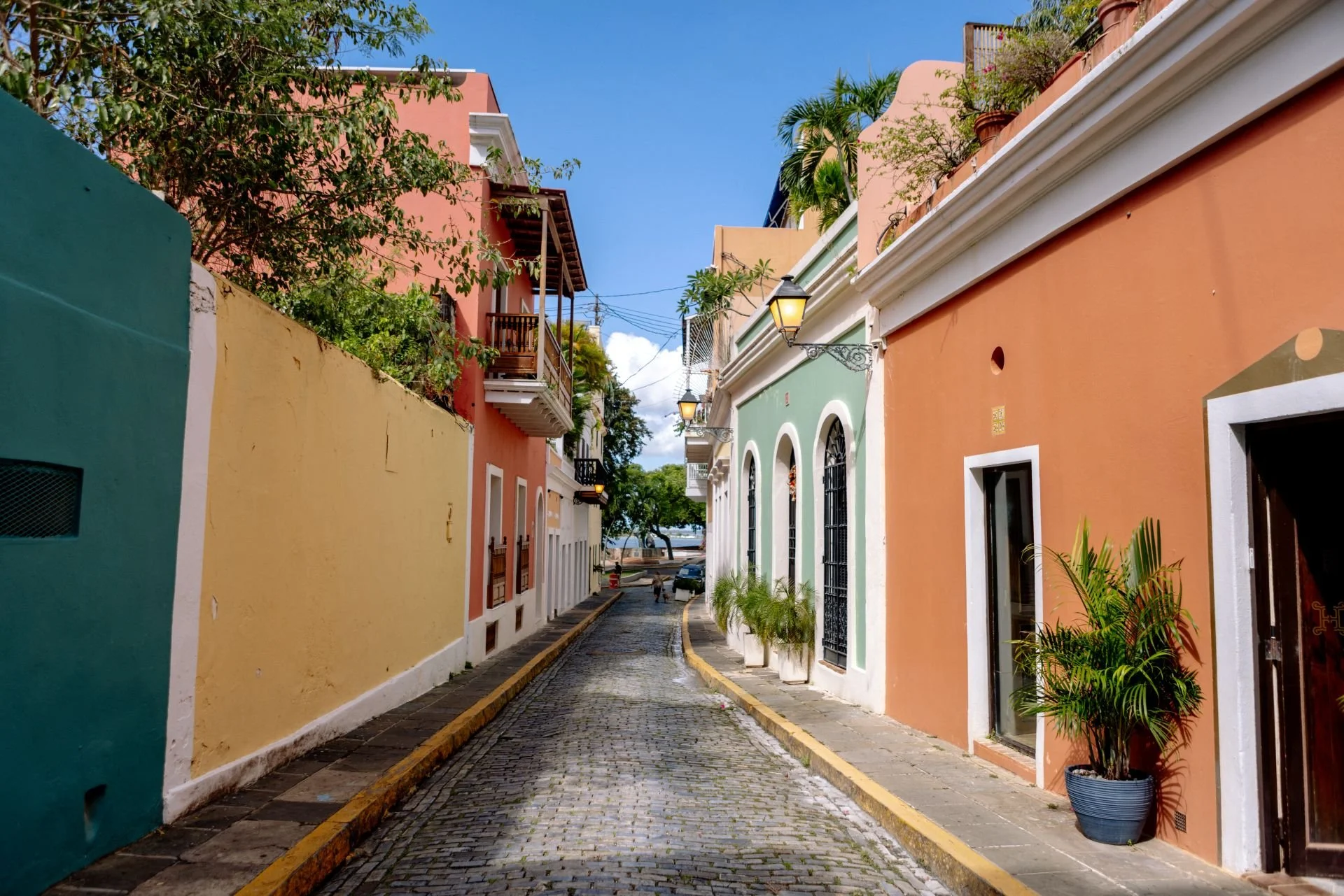 Vibrant Street of San Juan, Puerto Rico