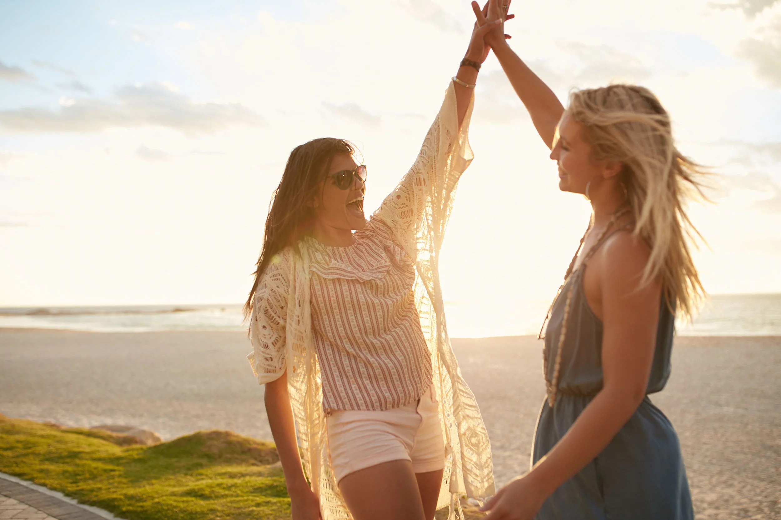 happy healthy women