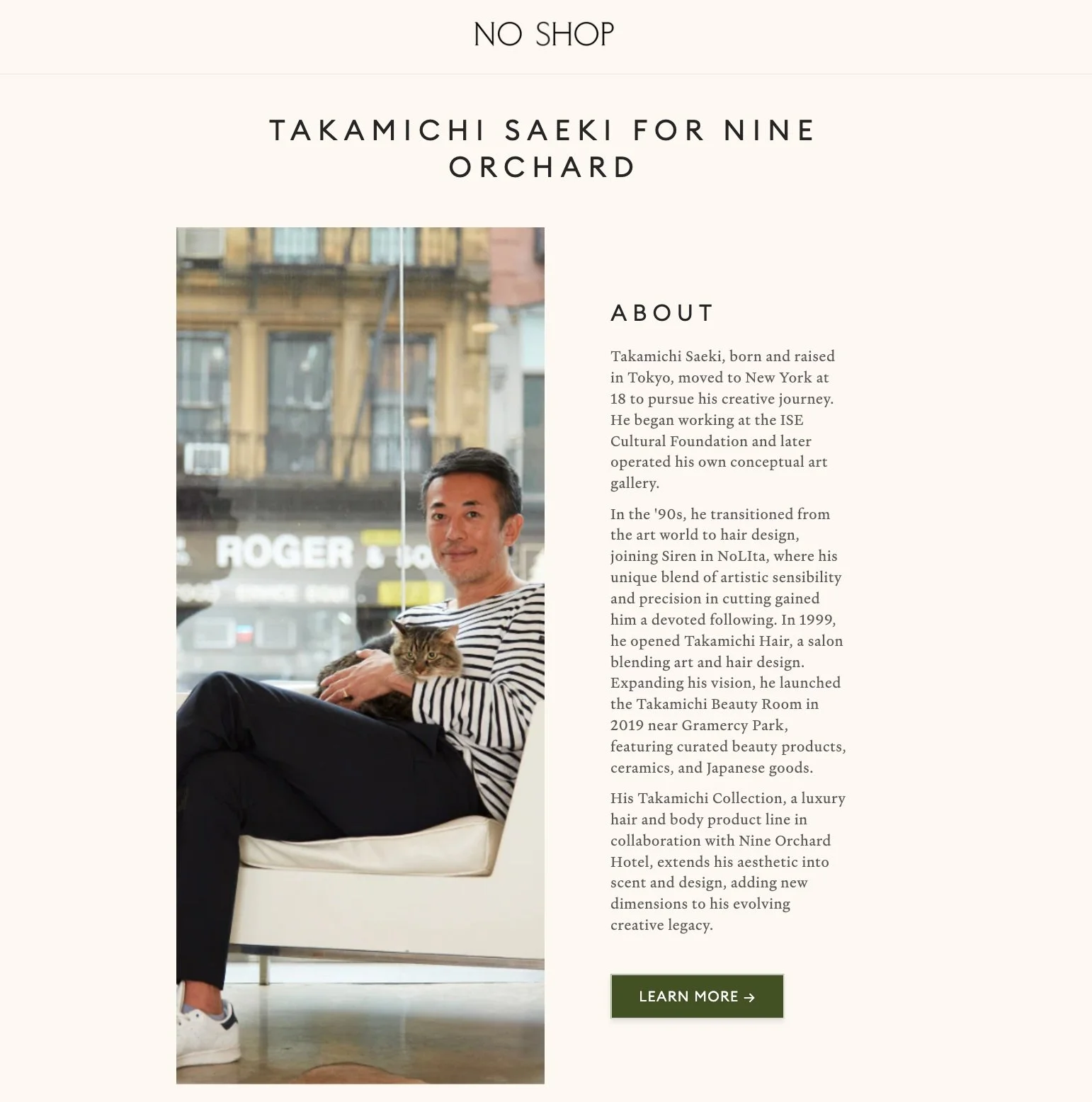 TAKAMICHI IN NO SHOP by NINE ORCHARD