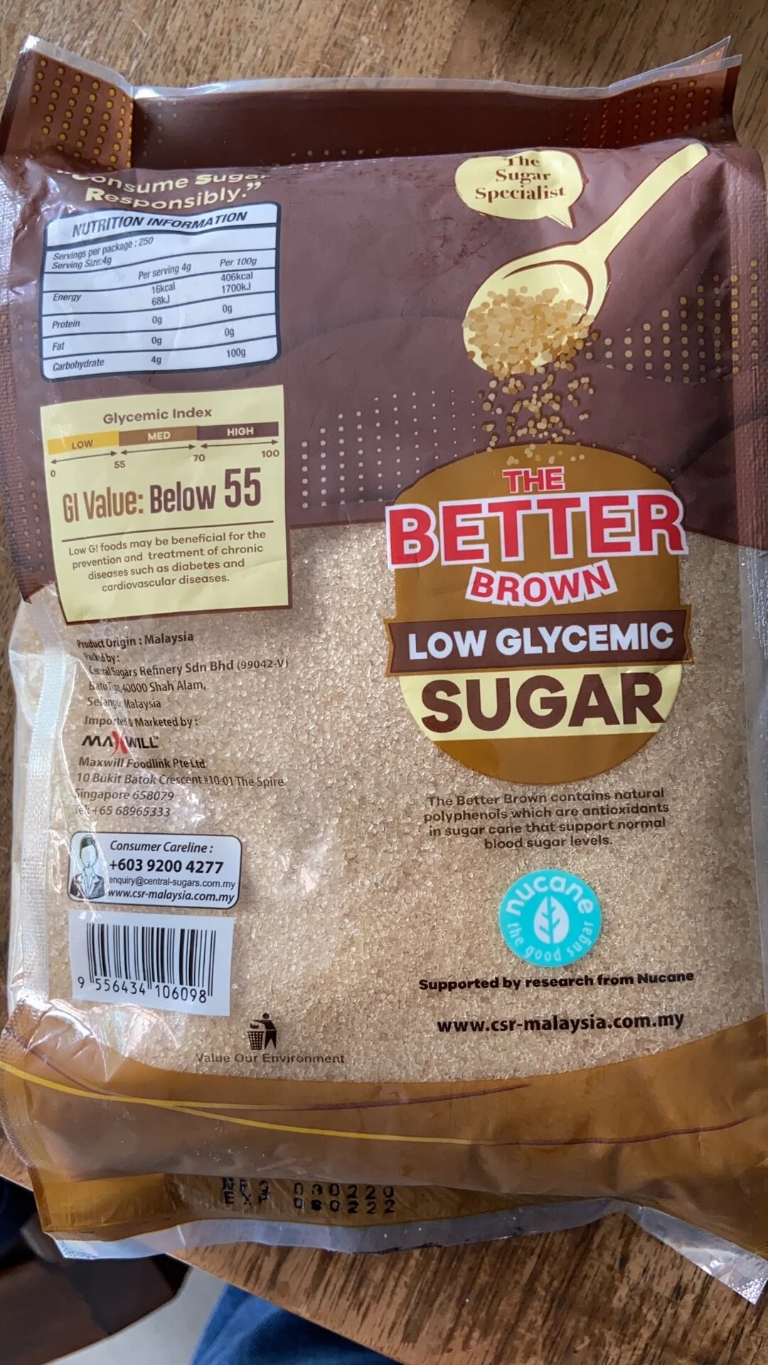 CSR expands sales of Better Brown Low GI Sugar to Singapore — Nutrition