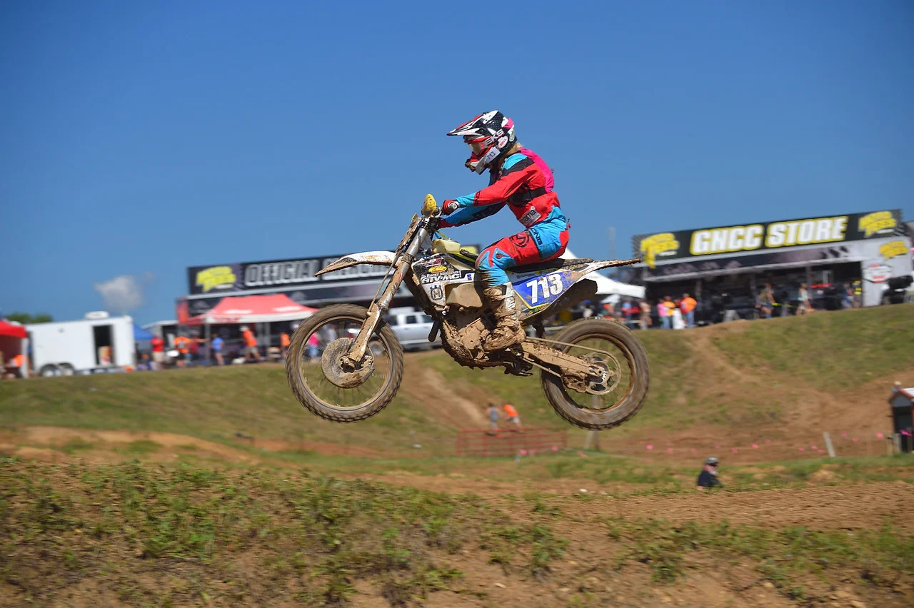  Tayla Jones on the motocross track at the John Penton Photo Credit: Ken Hill