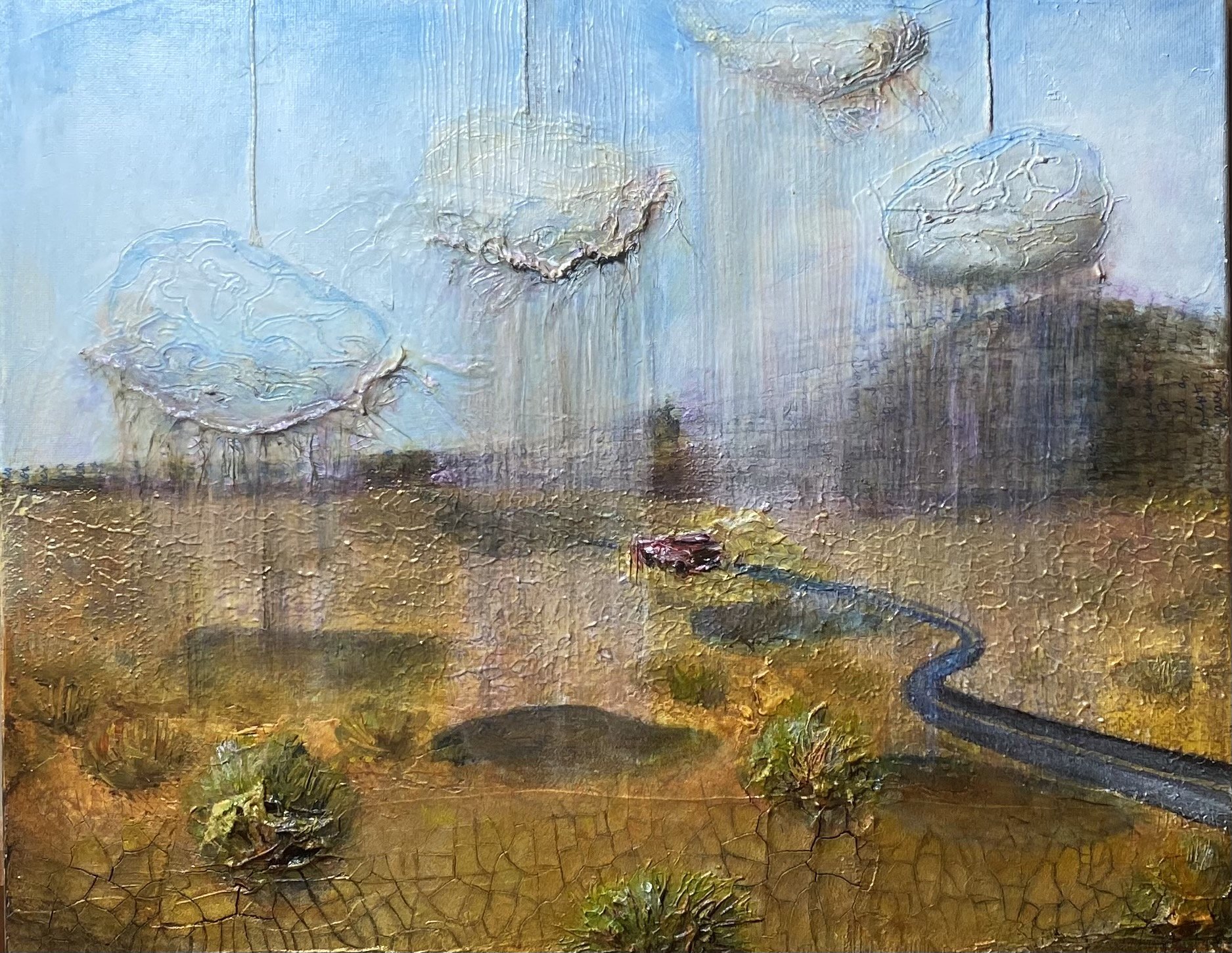 Cloudy with a Chance of Brains-20" x 16"