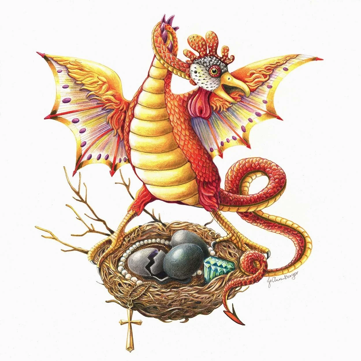 Guard Your Grief-23" x 24"