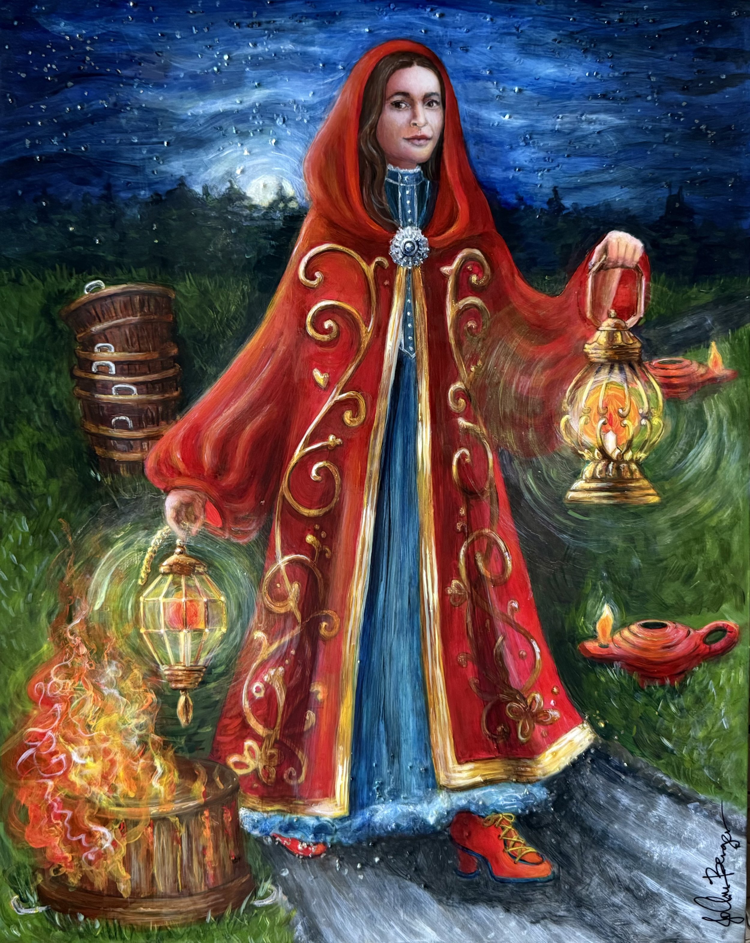 Don't Hide Your Light Under a Bushel-20" x 16"