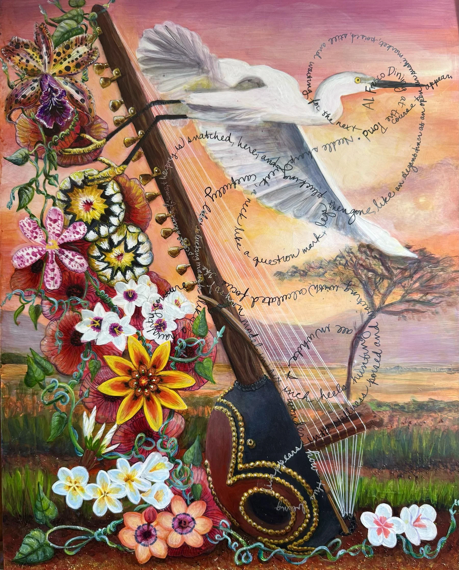 Bird & Word Africa-16" x 20"