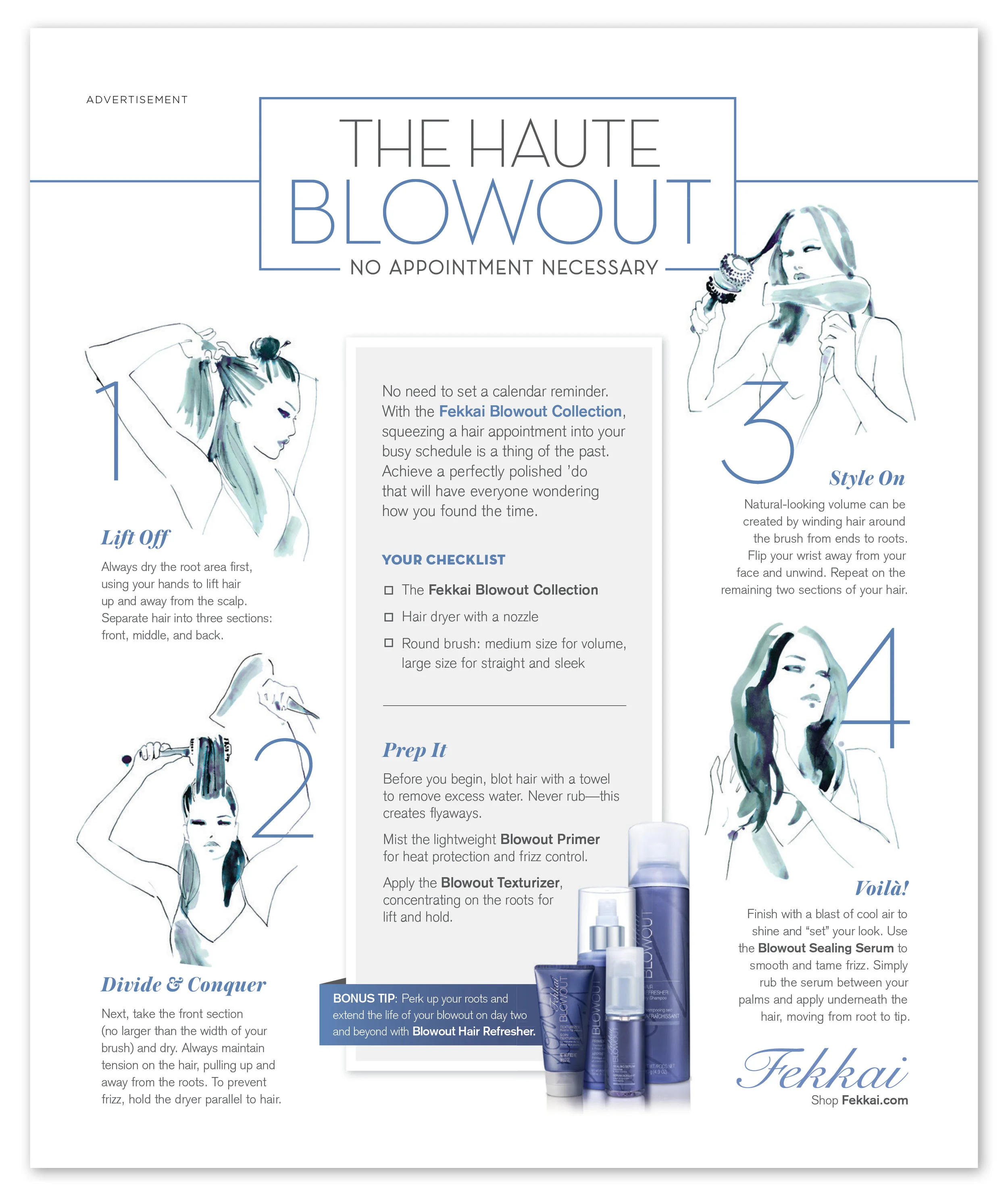 Fekkai + The Haute Blowout