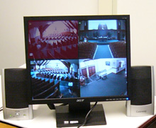 An audible tone signals activity and highlights the area being accessed
