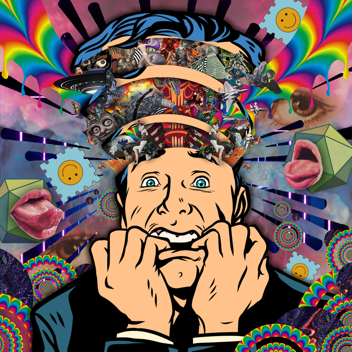 Weird Trip AR Canvas Print