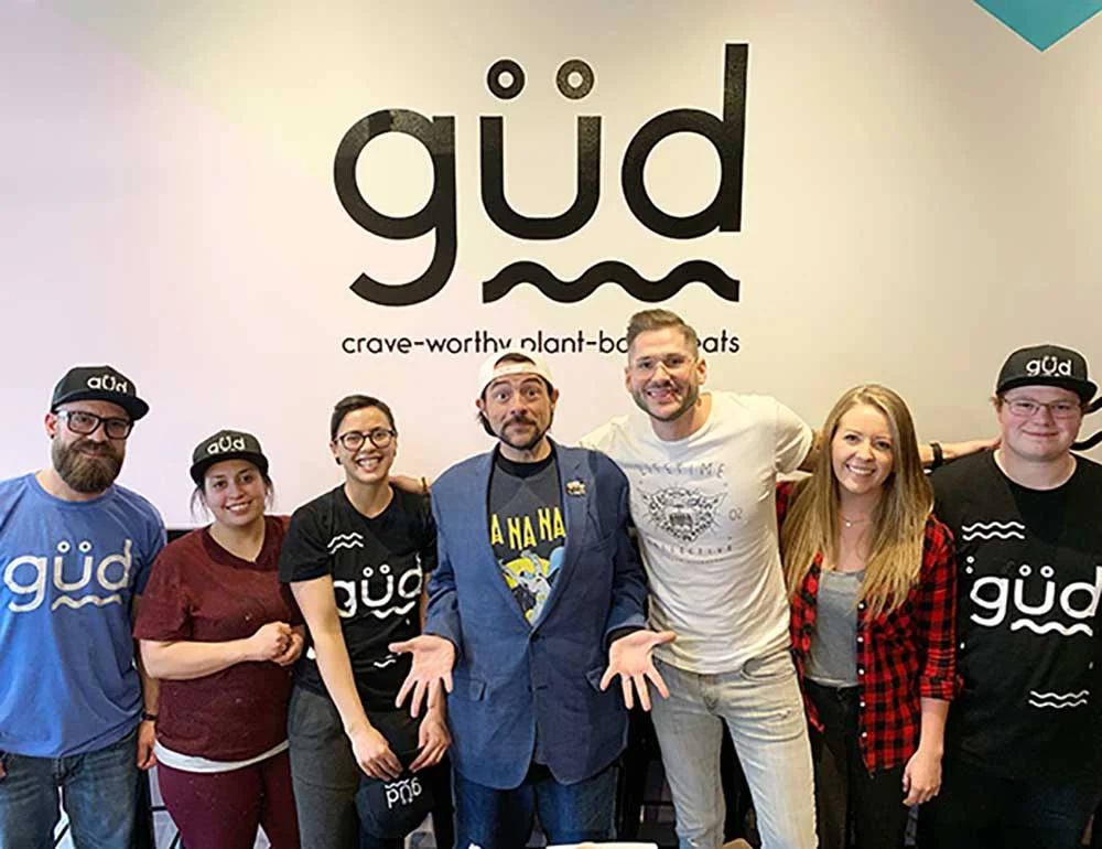 The güd team: amazing people making incredible vegan food.