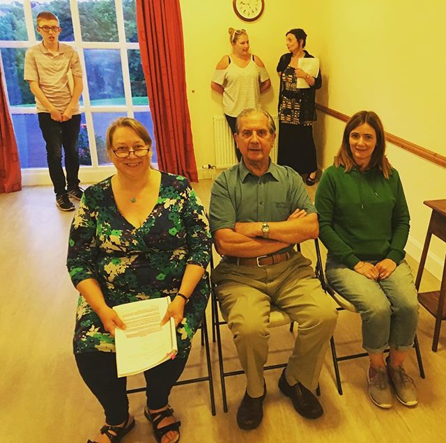 Lots of fun at rehearsals tonight; laughter, tension, smiling faces and silly accents! Don't miss your chance to see this cracking show 'Swan' at the National Mining Museum Scotland. Get your tickets from  https://3in1theatre.com