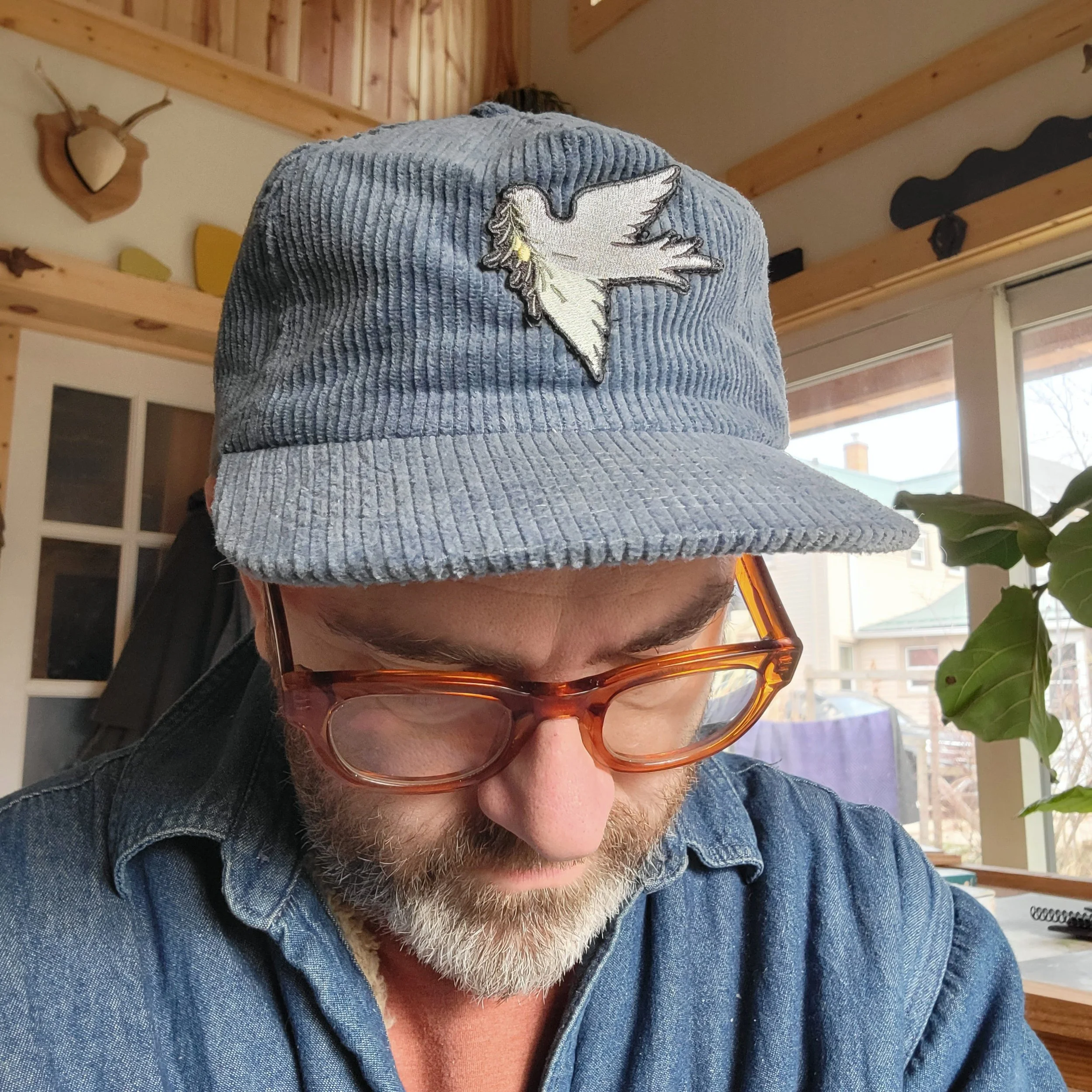Dove & Olive Branch Corduroy Hat