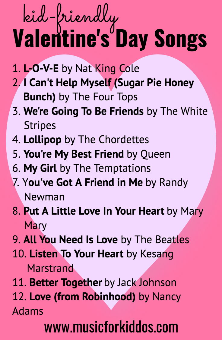 Kid-Friendly Valentine's Day Songs — Music for Kiddos
