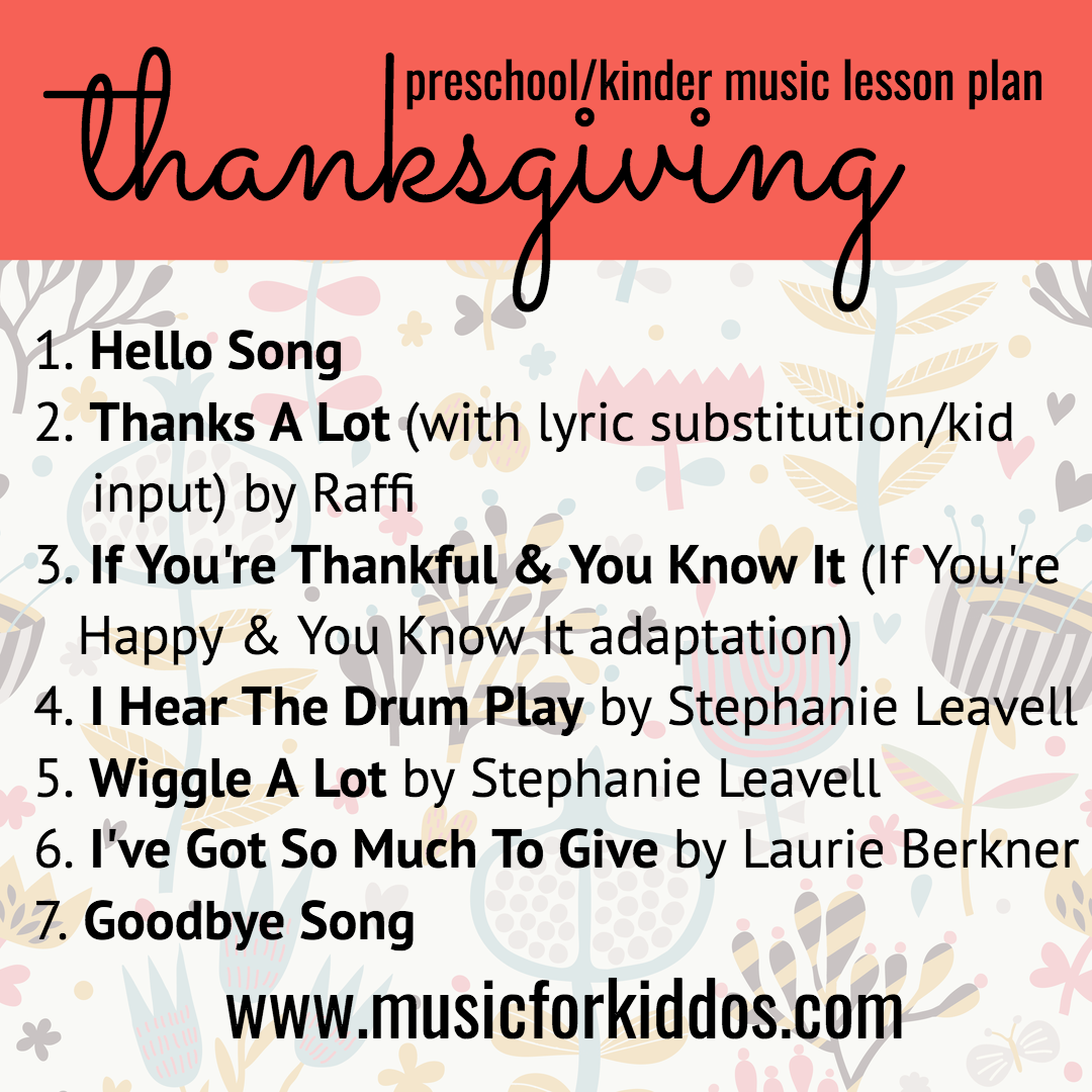 Thanksgiving Lesson Plan