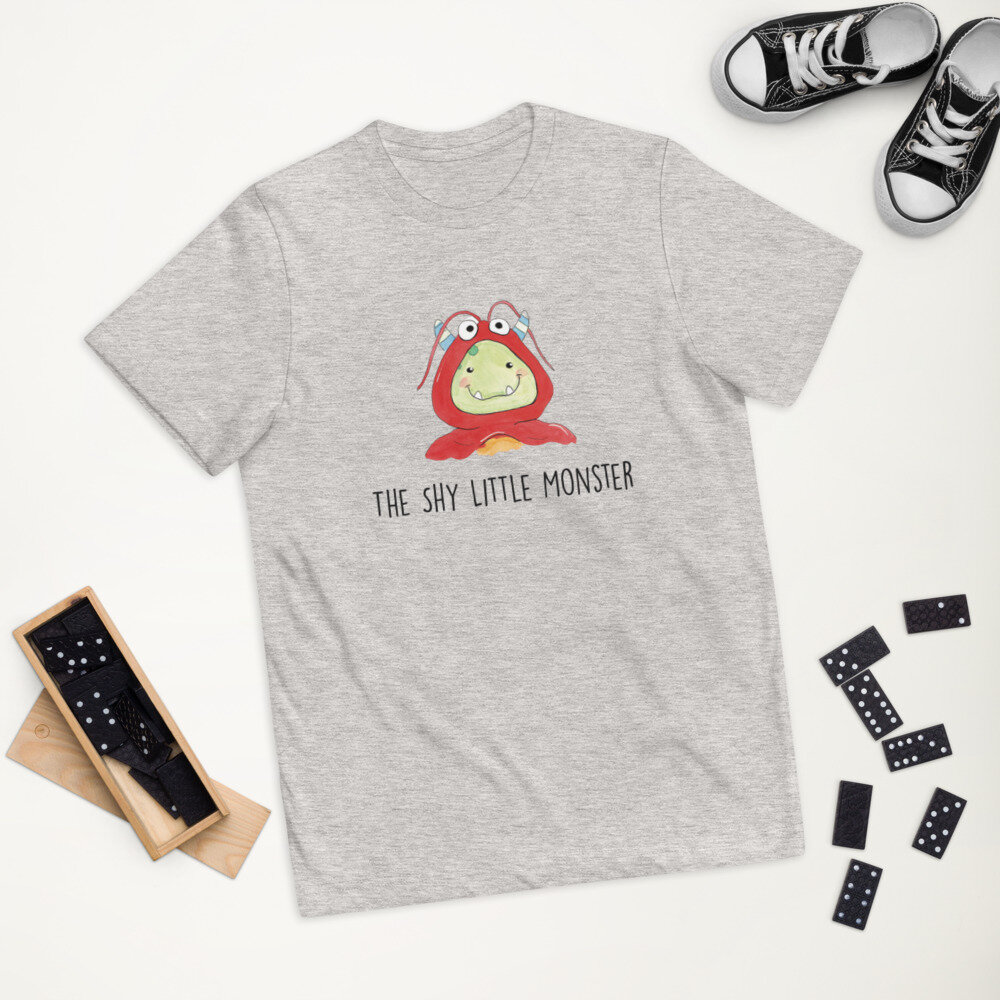 Hollywood Mikroprocessor Appel til at være attraktiv The Shy Little Monster Youth/Kids T-shirt — Music for Kiddos