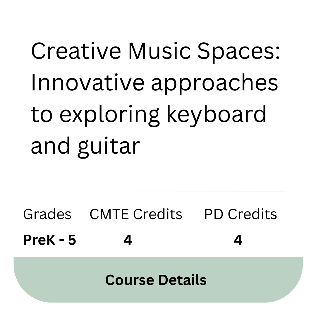 Creative Music Spaces: Innovative approaches to exploring keyboard and guitar