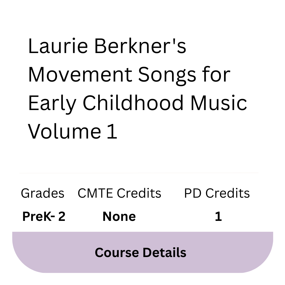 Laurie Berkner's Movement Songs for Early Childhood Music Vol. 1