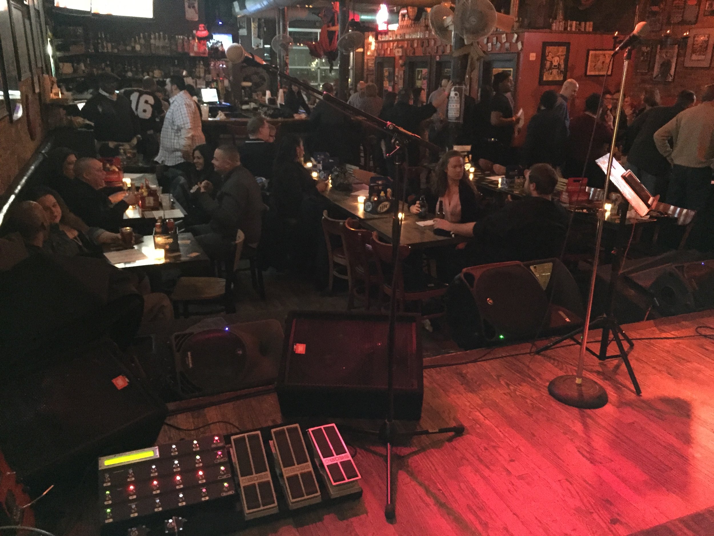 About to go on at Reggie's Music Joint. 