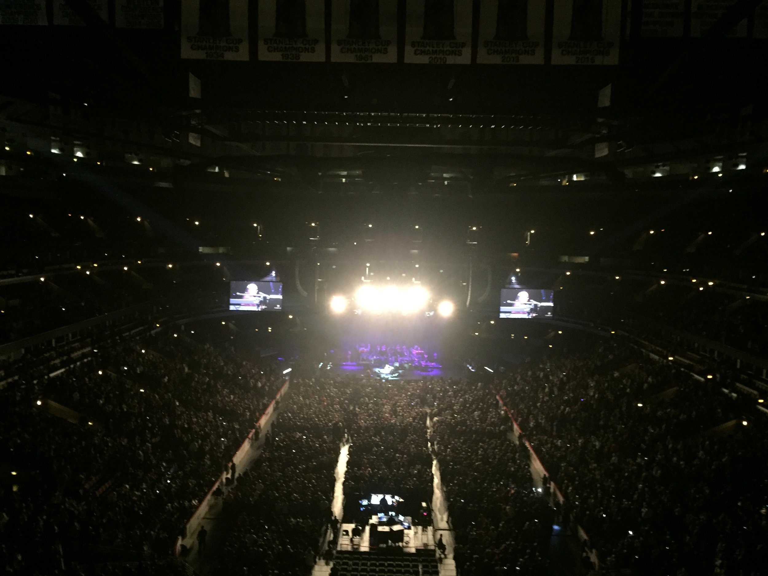  This is were I sat at the United Center for Stevie's show. 300 level at UC is usually in like another neighborhood, but this was a straight shot from the stage.Even though I could barely see him, Stevie's voice was right in my face. 65 and he still sings like 1974. 