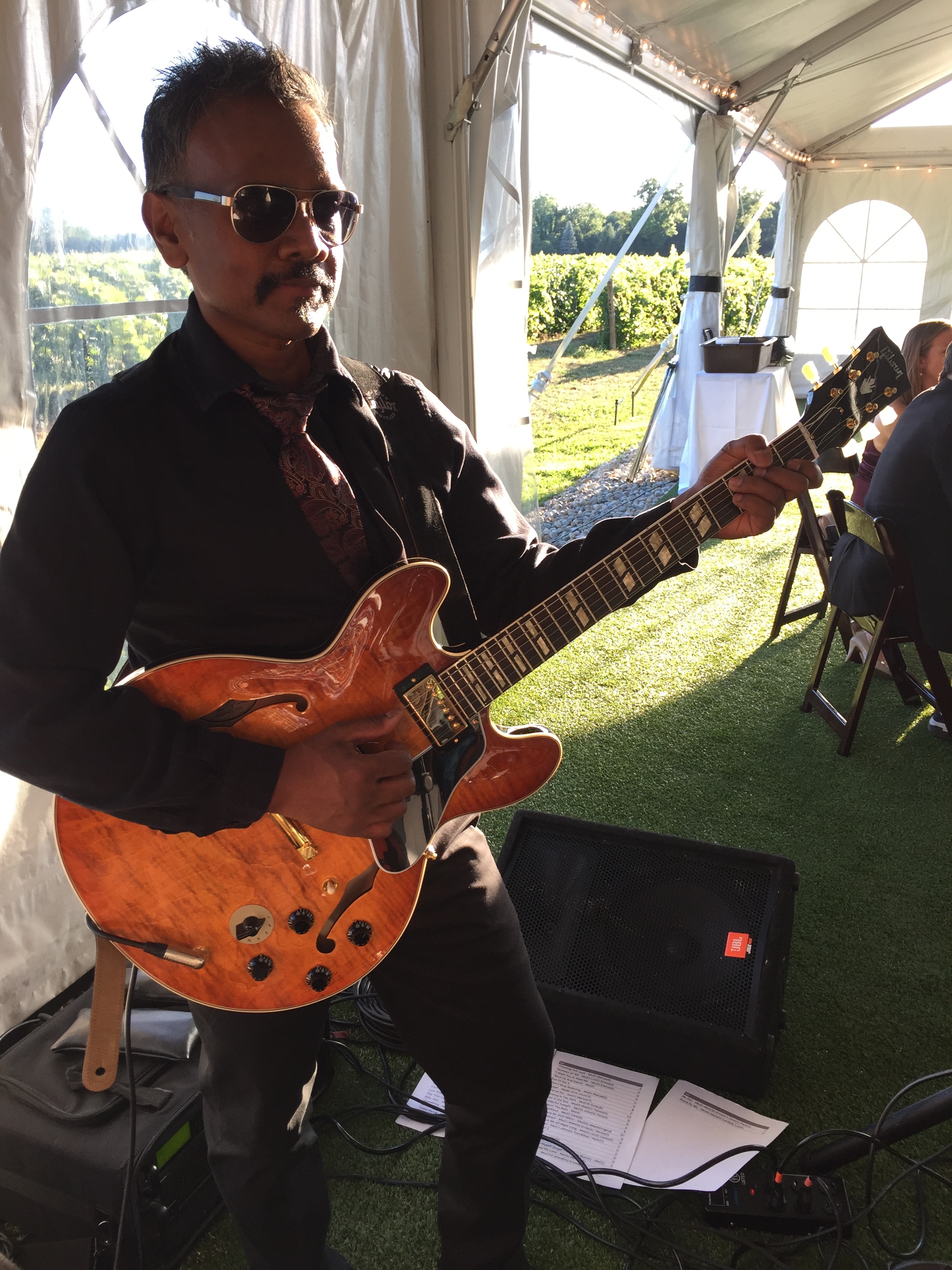 Wedding date with the Matt Stedman Band. Thats an ES-345 I borrowed. Amazing playing and sounding instrument. 