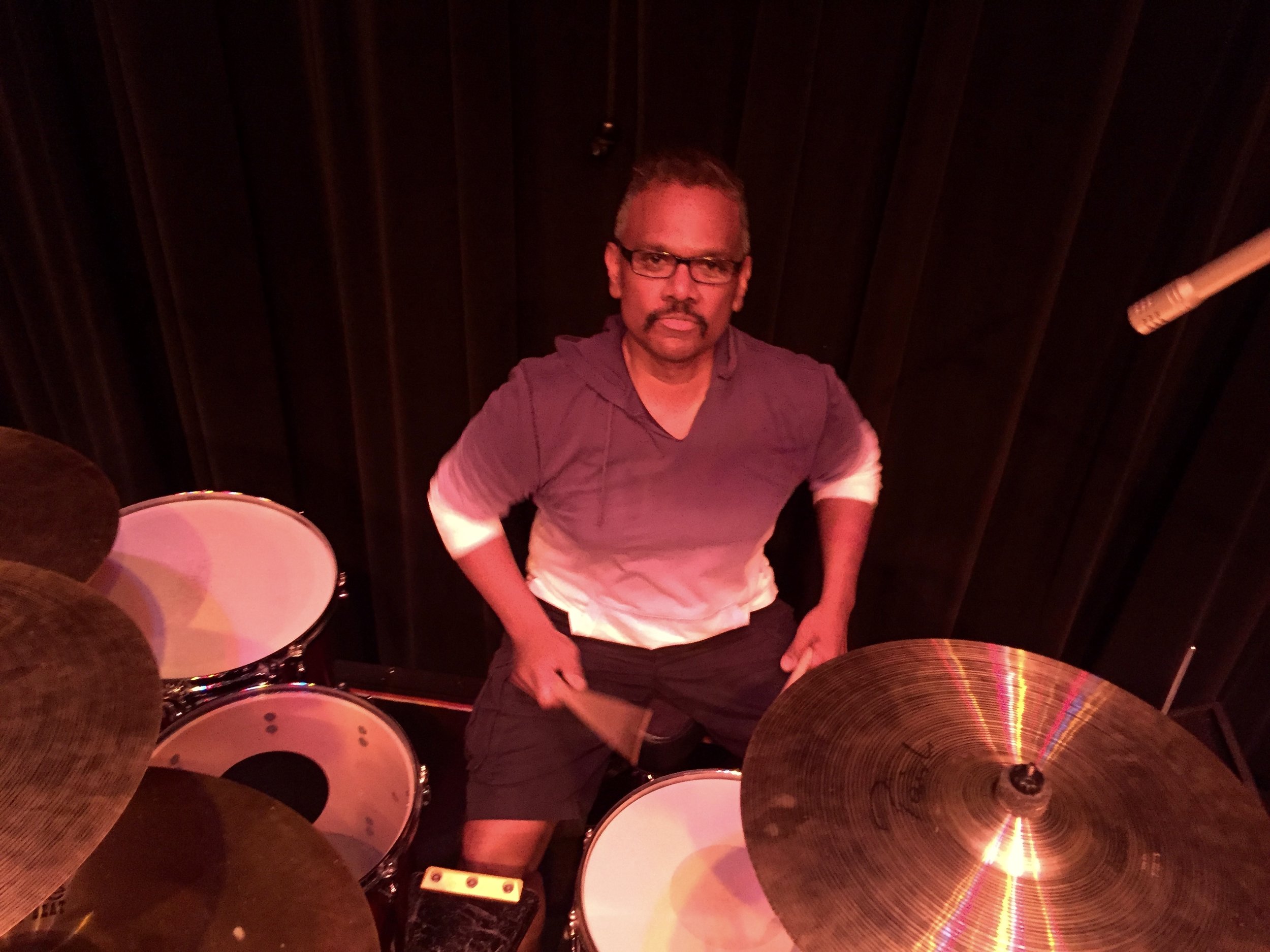 Sounds check at same gig. 