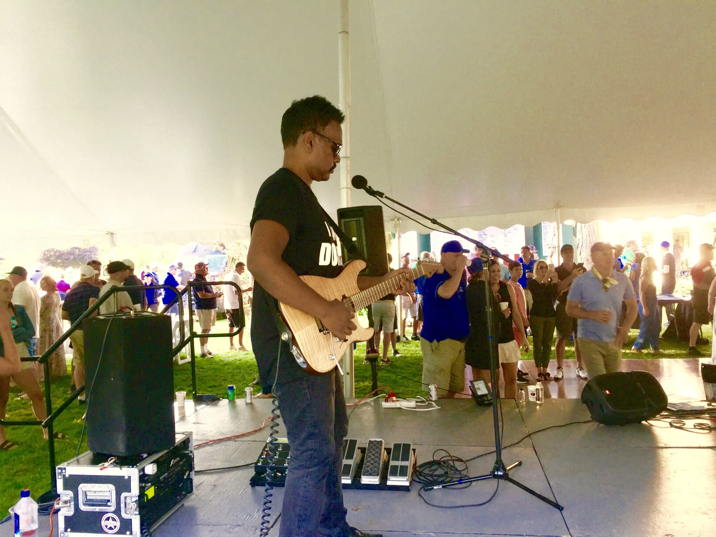 With Live Band Karaoke at Canal Shores Golf Invitational. August 2017. 