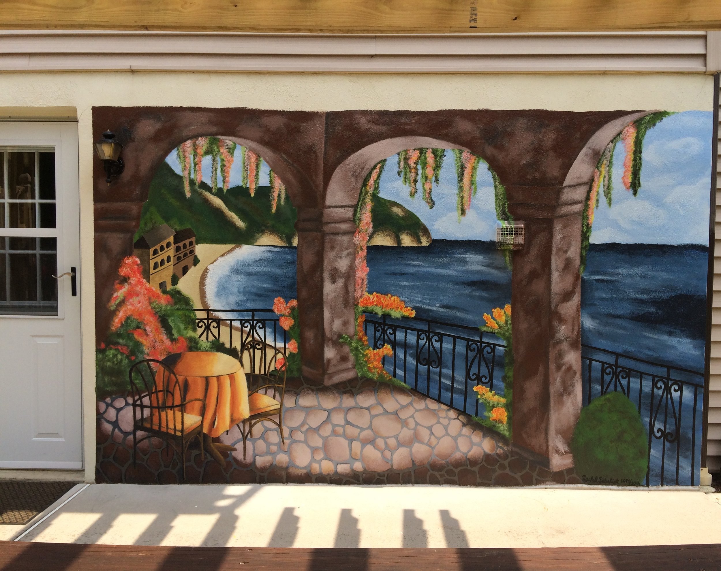 Mediterranean Archway Mural