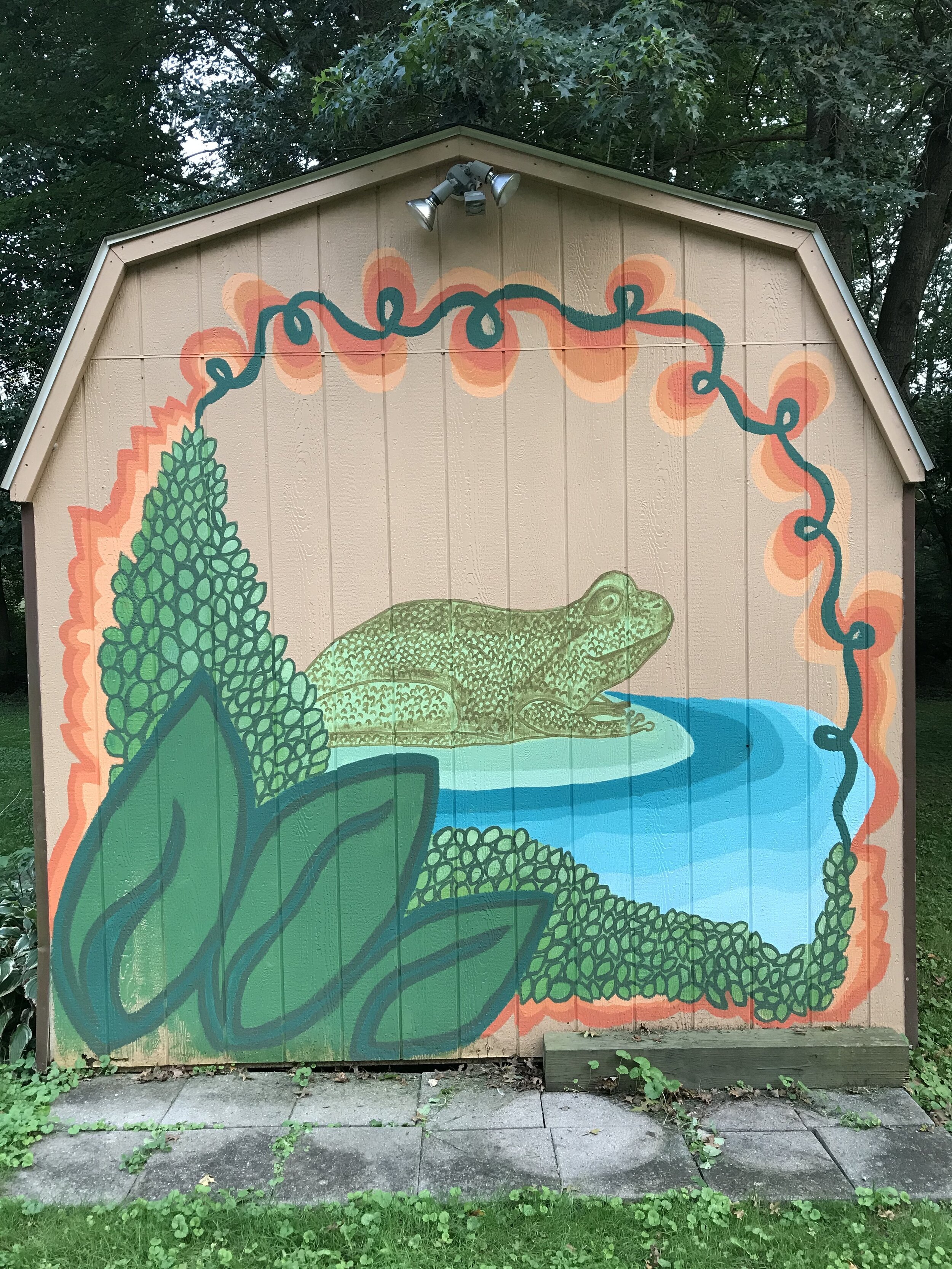 Frog Mural (in progress)