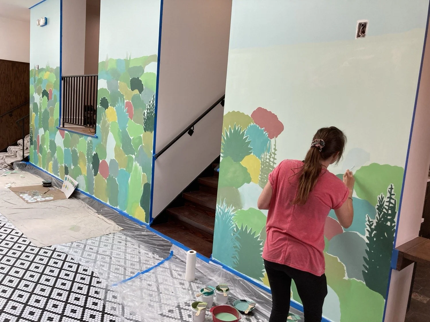 Cafe Sphere Garden me painting_smaller - Copy.jpg